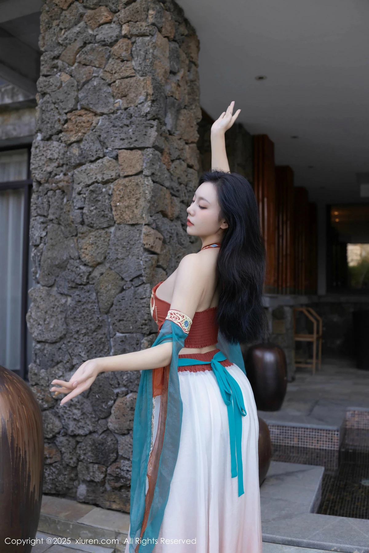 秀人集.com_[XiuRen秀人网]No.9757_模特安然anran性感古风薄纱服饰配超薄肉丝秀丰满身材诱惑写真81P