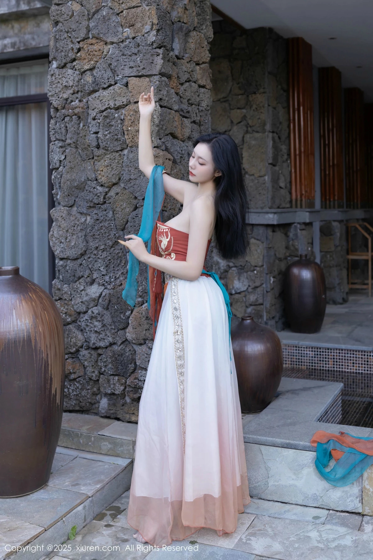 秀人集.com_[XiuRen秀人网]No.9757_模特安然anran性感古风薄纱服饰配超薄肉丝秀丰满身材诱惑写真81P