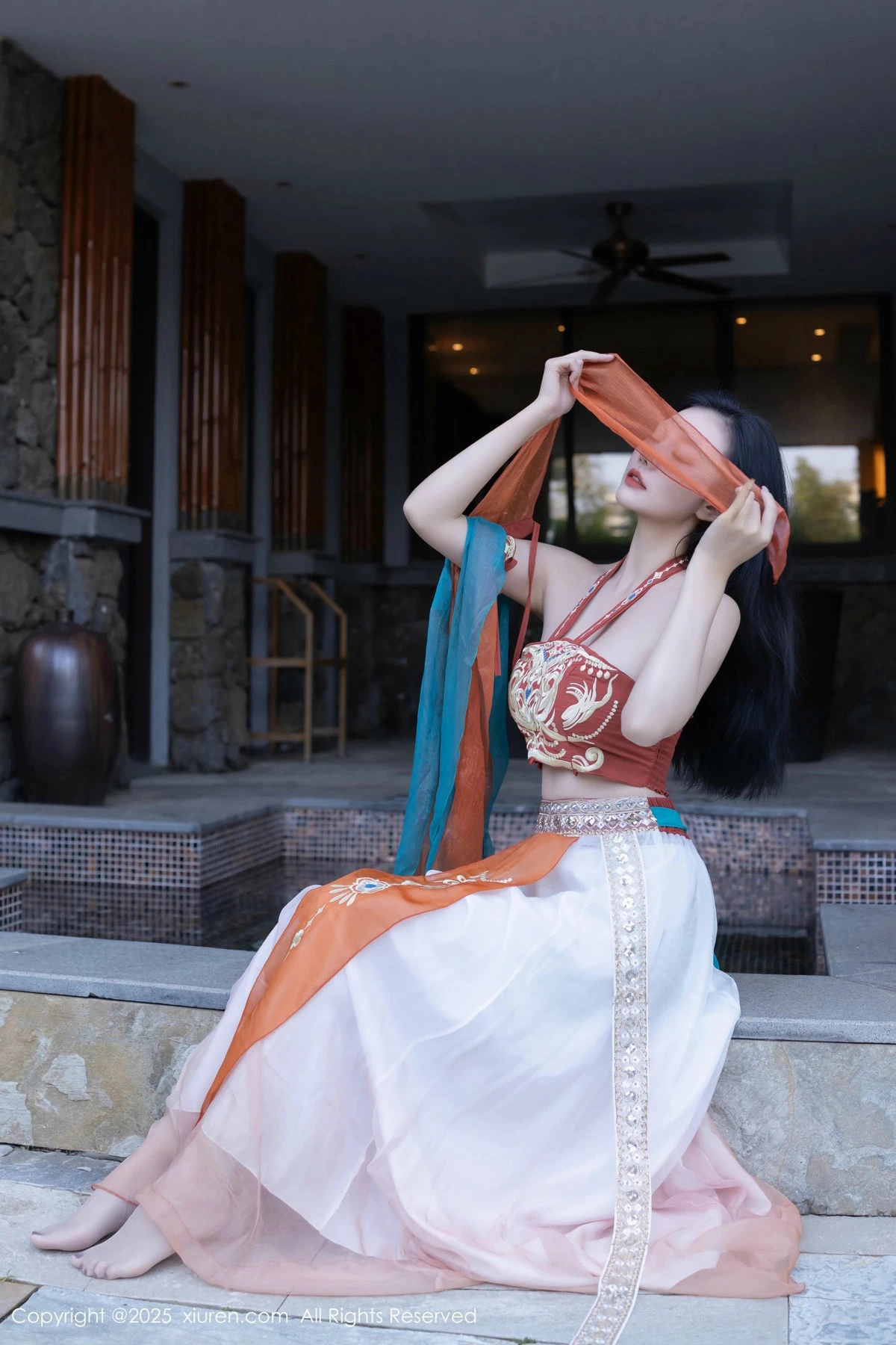 秀人集.com_[XiuRen秀人网]No.9757_模特安然anran性感古风薄纱服饰配超薄肉丝秀丰满身材诱惑写真81P