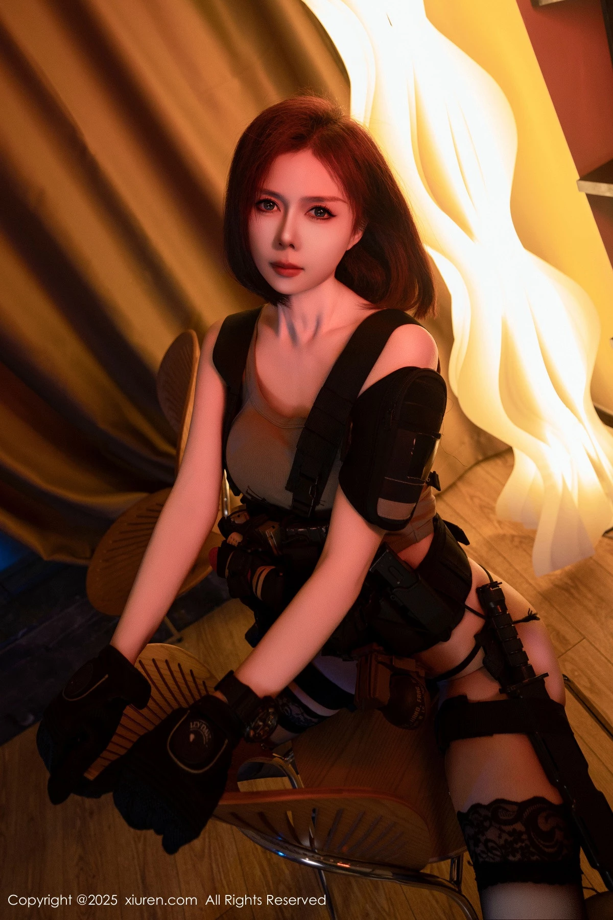 秀人集.com_[XiuRen秀人网]No.9759_模特白芷yy性感美女战士装扮黑色内衣配黑丝袜秀曼妙身姿诱惑写真94P