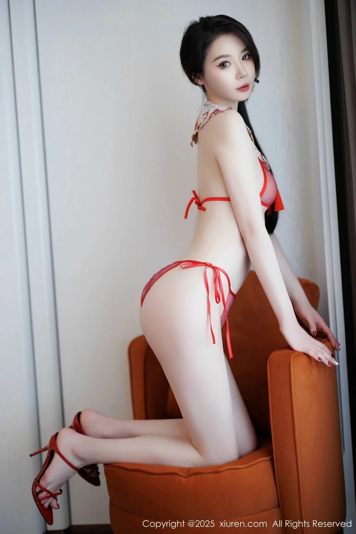 秀人集.com_[XiuRen秀人网]No.9812_模特梦心玥性感红色旗袍服饰露红色内衣秀高挑曼妙身姿诱惑写真91P