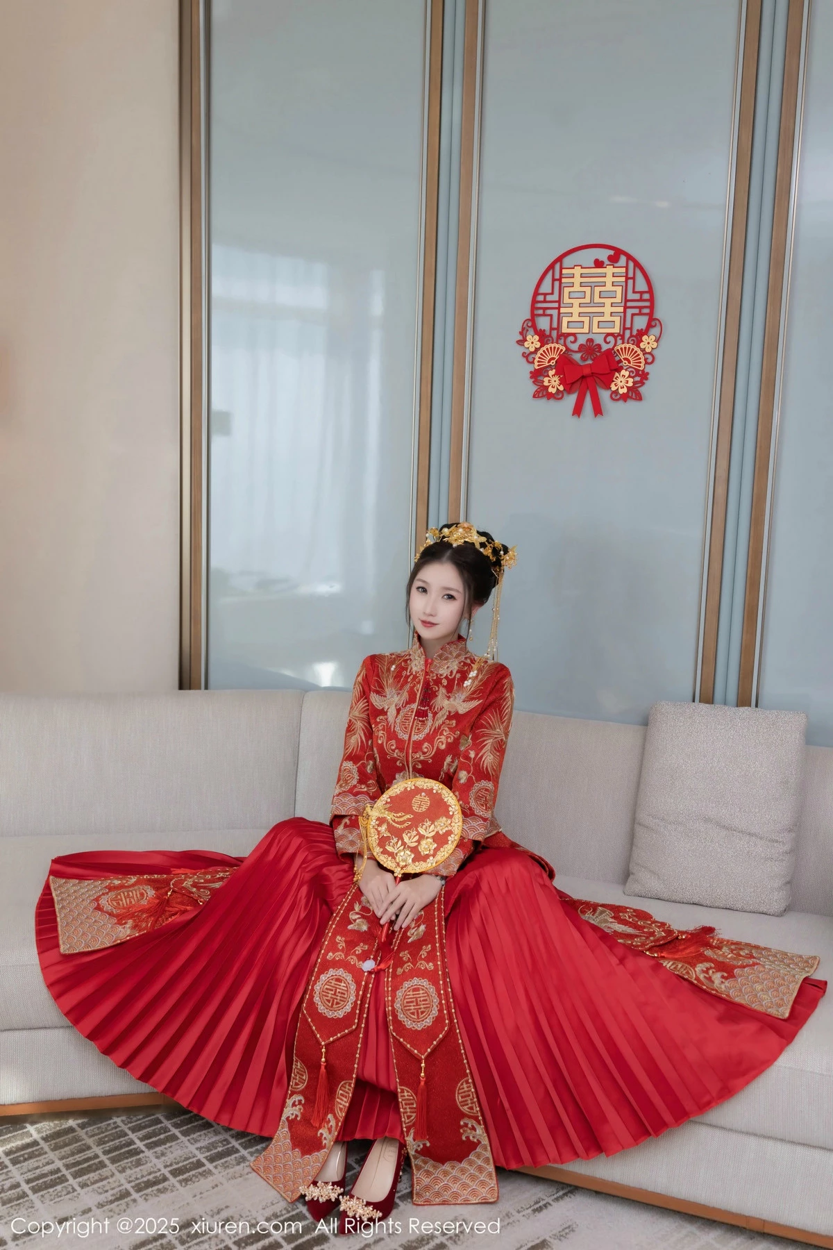 秀人集.com_[XiuRen秀人网]No.9811_模特杏子Yada性感新娘装红色情趣内衣配超薄肉丝秀美腿诱惑写真84P