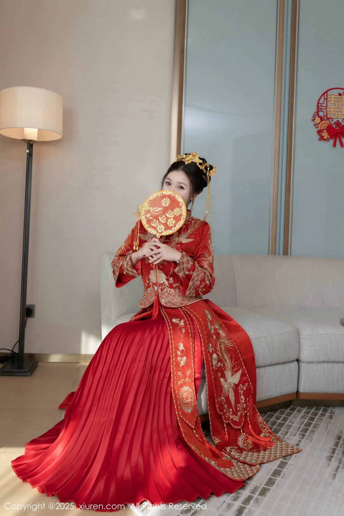 秀人集.com_[XiuRen秀人网]No.9811_模特杏子Yada性感新娘装红色情趣内衣配超薄肉丝秀美腿诱惑写真84P