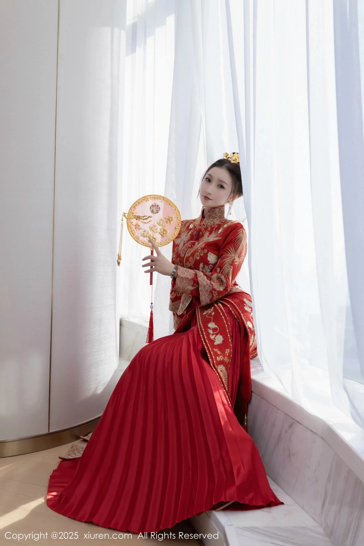 秀人集.com_[XiuRen秀人网]No.9811_模特杏子Yada性感新娘装红色情趣内衣配超薄肉丝秀美腿诱惑写真84P