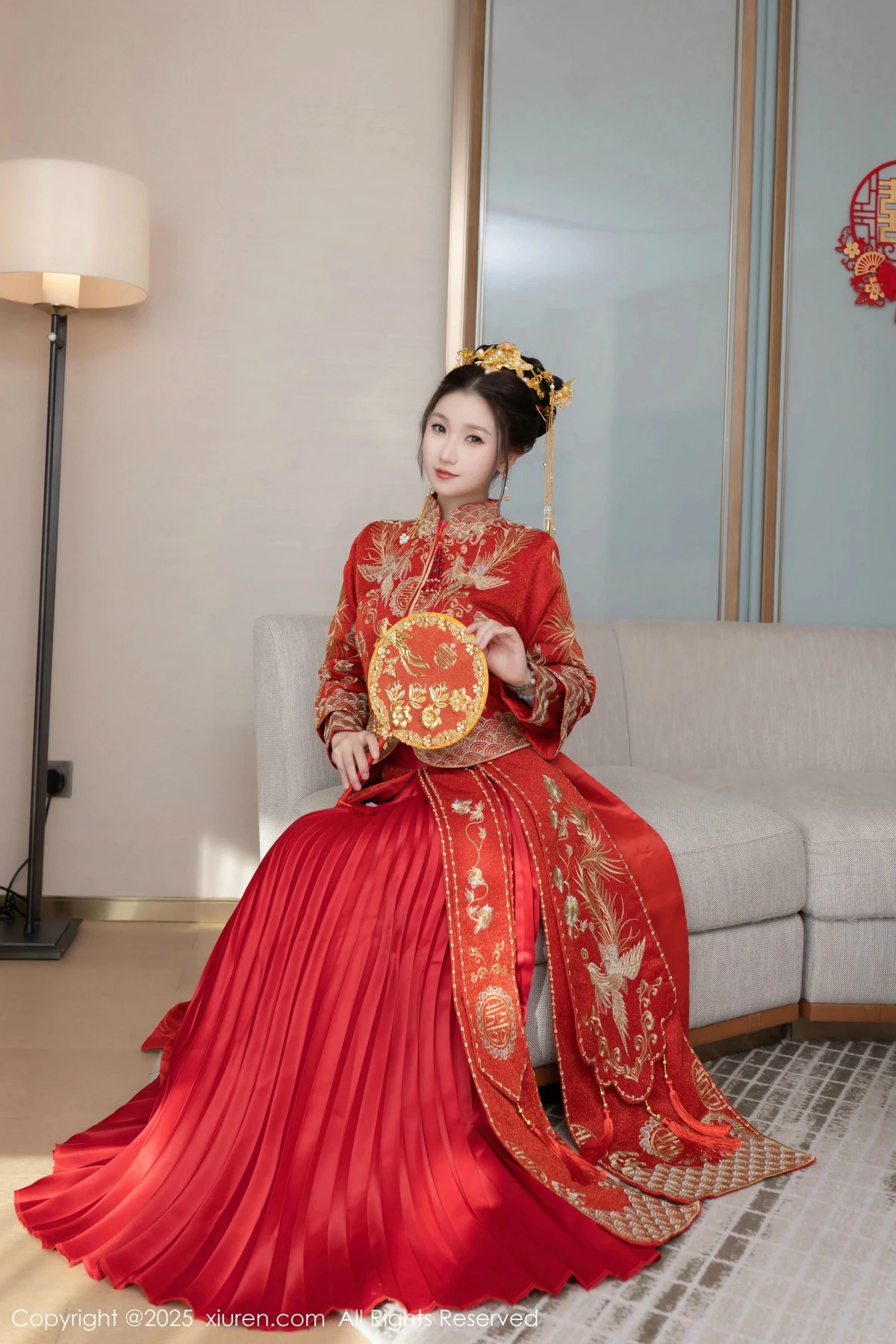 秀人集.com_[XiuRen秀人网]No.9811_模特杏子Yada性感新娘装红色情趣内衣配超薄肉丝秀美腿诱惑写真84P