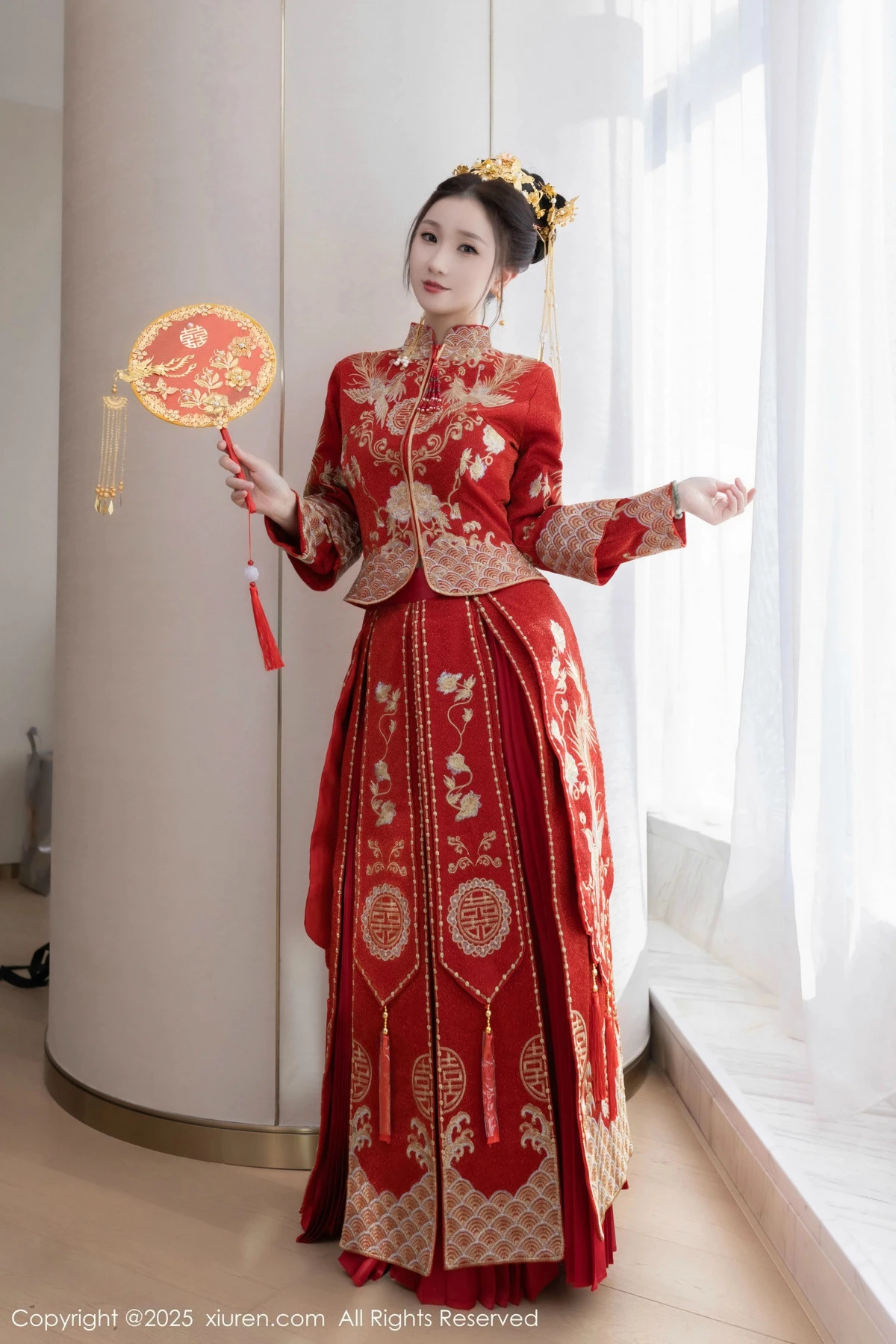 秀人集.com_[XiuRen秀人网]No.9811_模特杏子Yada性感新娘装红色情趣内衣配超薄肉丝秀美腿诱惑写真84P