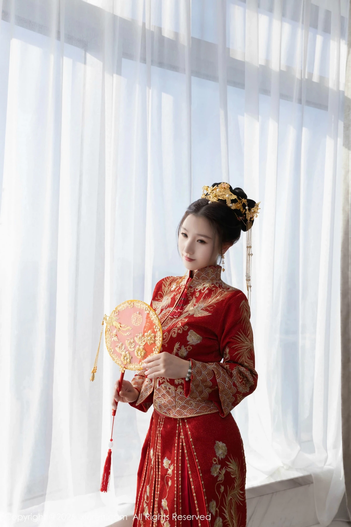 秀人集.com_[XiuRen秀人网]No.9811_模特杏子Yada性感新娘装红色情趣内衣配超薄肉丝秀美腿诱惑写真84P