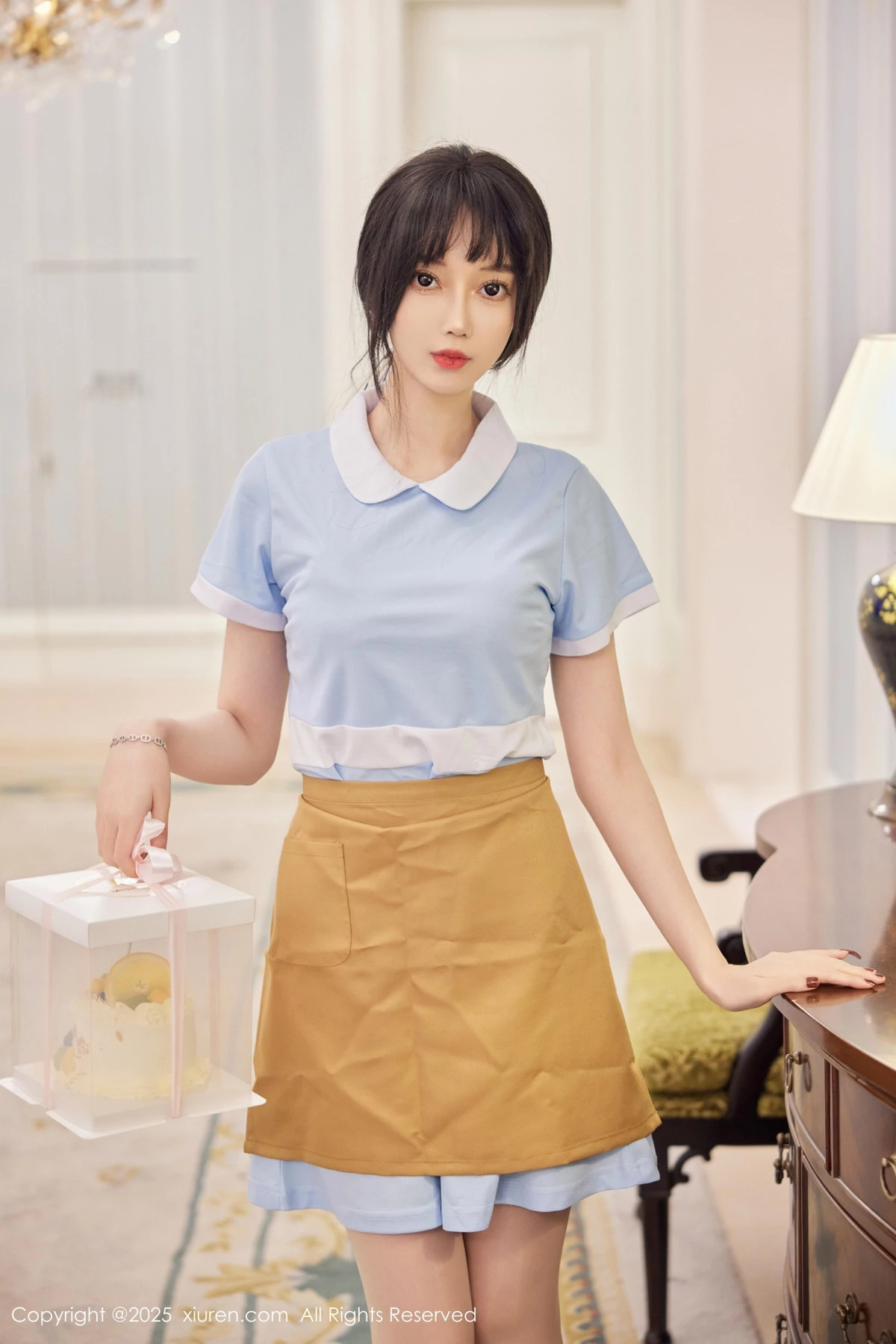 秀人集.com_[XiuRen秀人网]No.9864_模特玥儿玥er性感蓝色连衣短裙配超薄肉丝秀曼妙身材诱惑写真82P