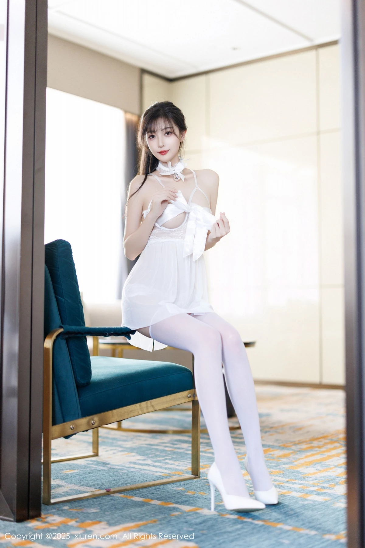 秀人集.com_[XiuRen秀人网]No.9863_模特林星阑性感浅色连衣短裙+白色情趣内衣秀曼妙身姿诱惑写真83P