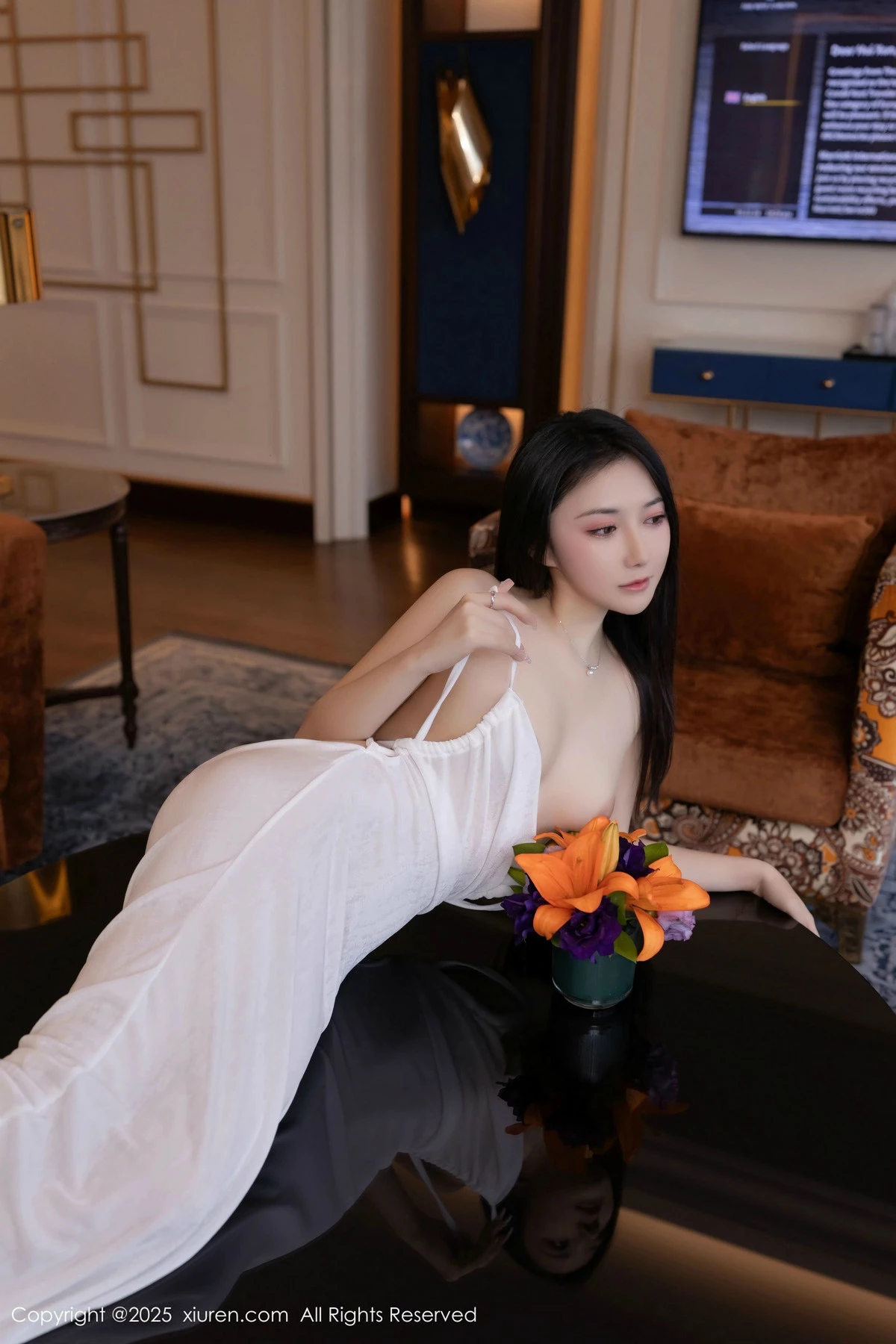 秀人集.com_[XiuRen秀人网]No.9780_模特鱼子酱Fish私房性感白色透视连衣长裙秀惹火身材诱惑写真80P