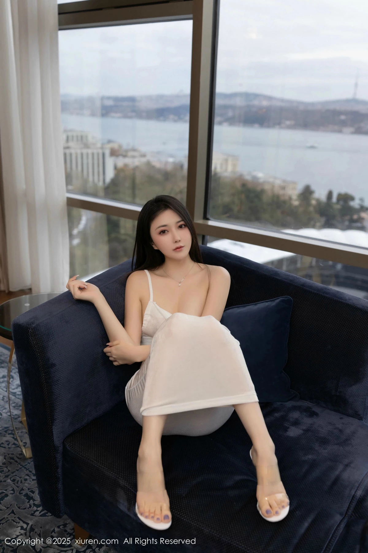 秀人集.com_[XiuRen秀人网]No.9780_模特鱼子酱Fish私房性感白色透视连衣长裙秀惹火身材诱惑写真80P