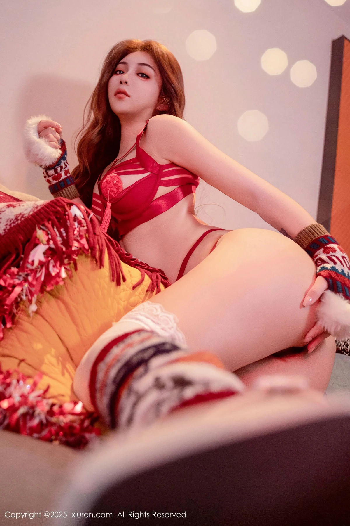 秀人集.com_[XiuRen秀人网]No.9789_模特沐娜娜新年主题性感情趣内衣配白丝袜秀惹火身材诱惑写真88P