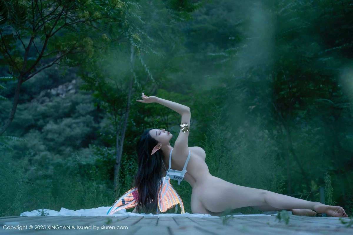 秀人集.com_[XINGYAN星颜社]VOL.314_模特清妙精灵装扮性感白色连衣长裙秀翘臀美腿惹火诱惑写真60P