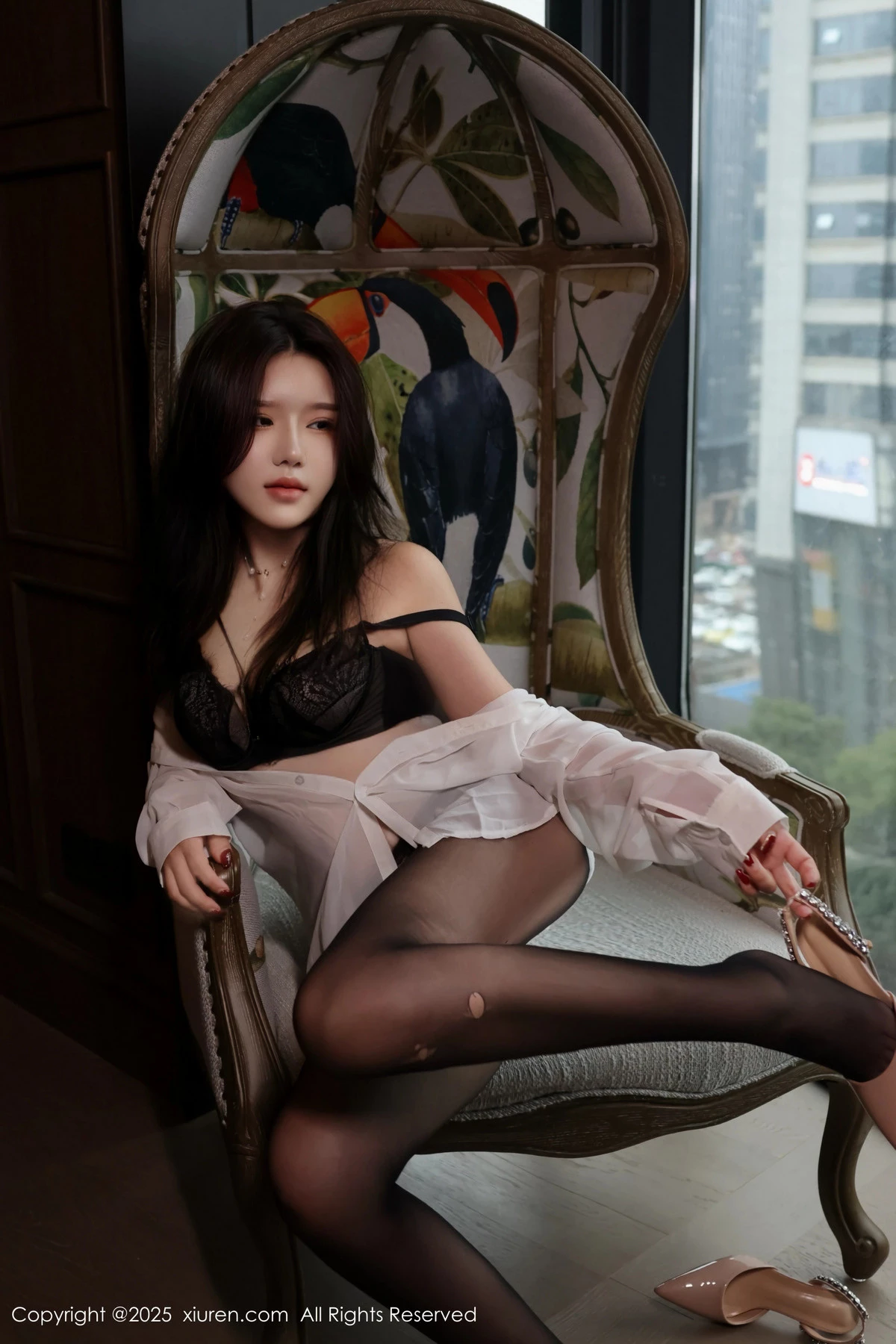 秀人集.com_[XiuRen秀人网]No.9983_模特小薯条nienie纪念日主题性感白衬衫配超薄黑丝秀美腿诱惑写真106P