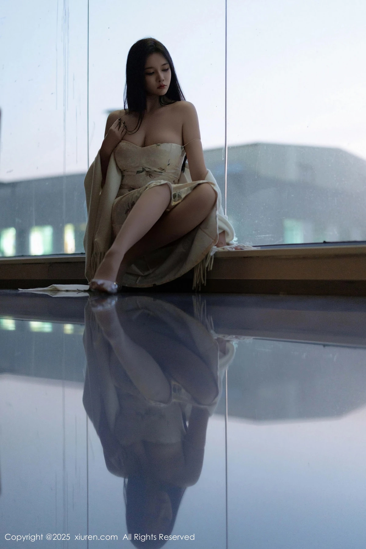 秀人集.com_[XiuRen秀人网]No.9899_模特娜比脱连衣短裙露性感蓝色内衣配超薄肉丝秀凹凸身材诱惑写真81P