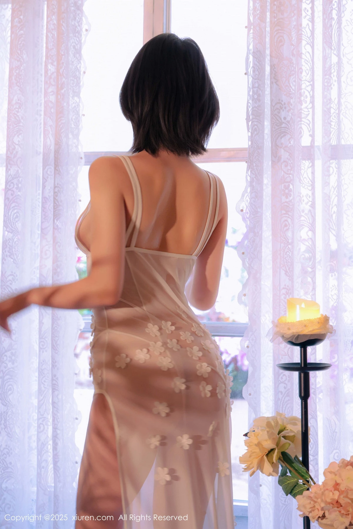 秀人集.com_[XiuRen秀人网]No.9920_模特小橘子orange性感白色薄透蕾丝连体短裙秀惹火身材诱惑写真86P