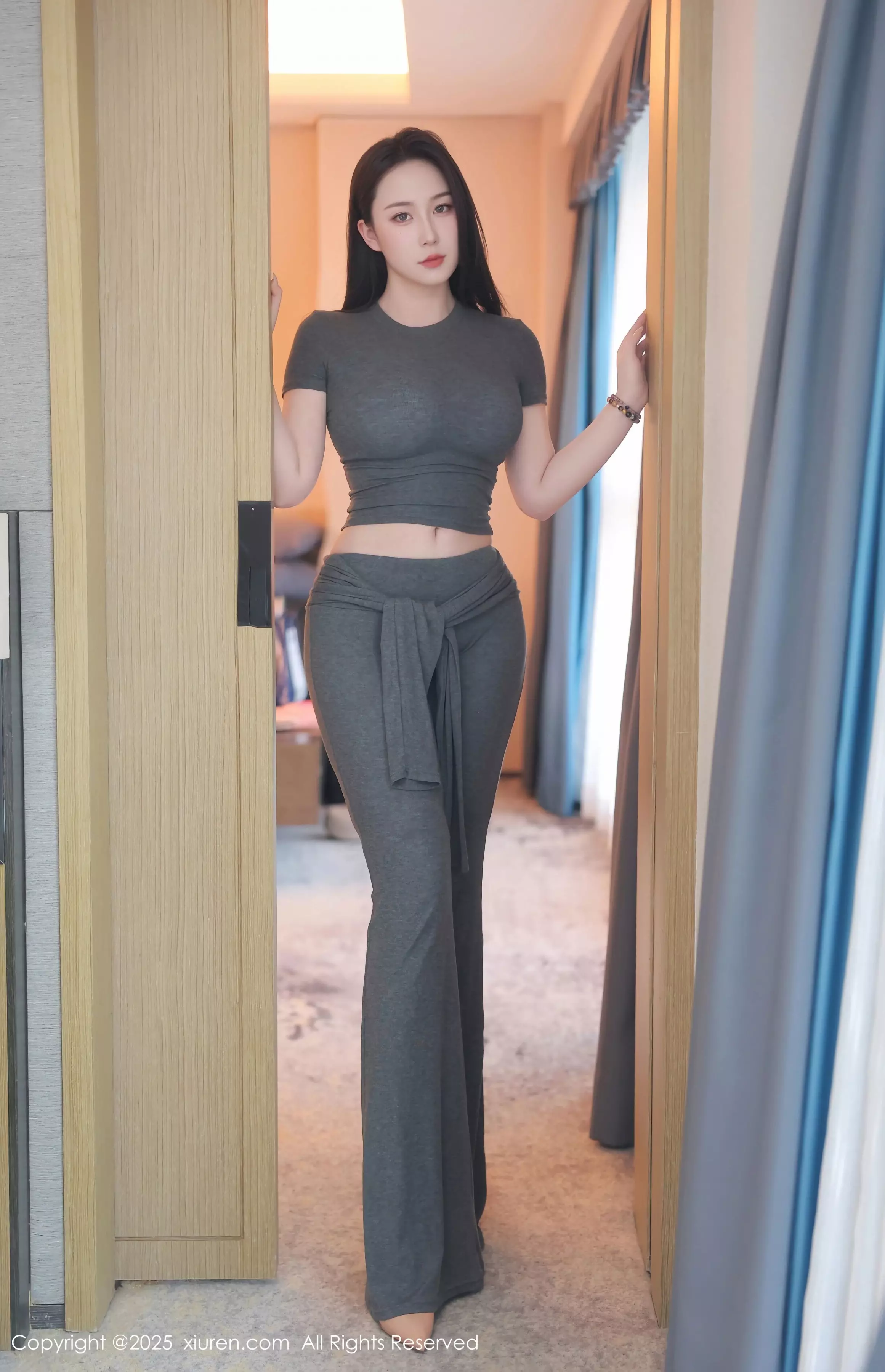 秀人集.com_[XiuRen秀人网]No.10092_模特林昔予yorki性感灰色瑜伽服露白色情趣内衣秀凹凸身材诱惑写真79P