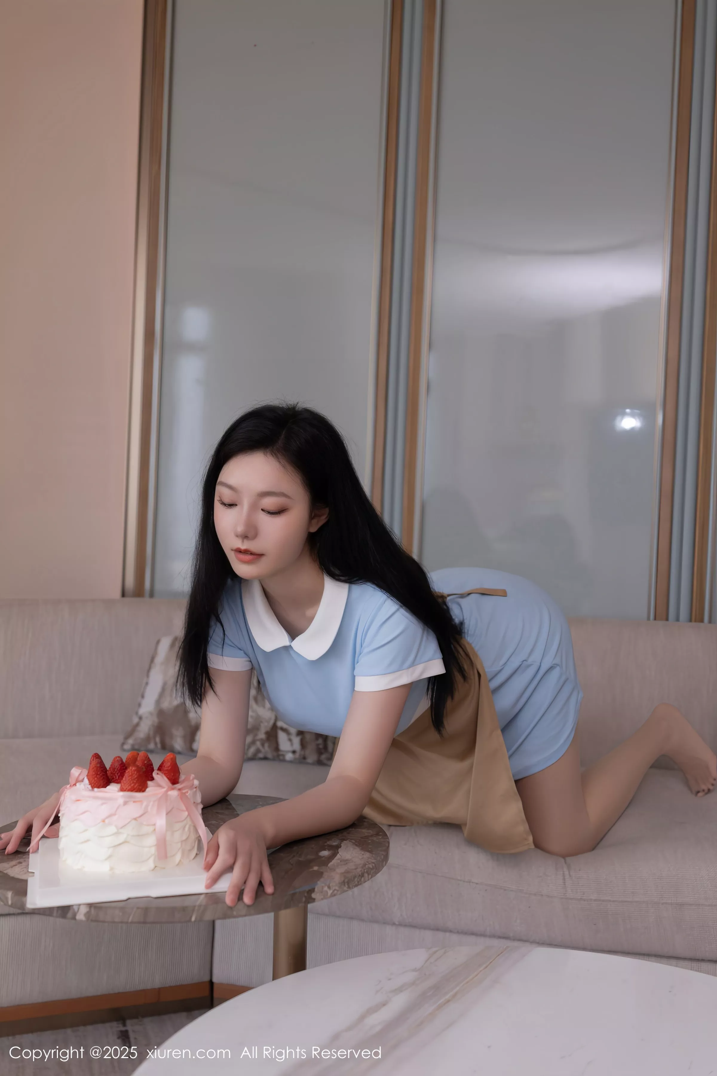 秀人集.com_[XiuRen秀人网]No.10214_模特安然anran性感蓝色连衣短裙配超薄肉丝秀曼妙身姿诱惑写真80P