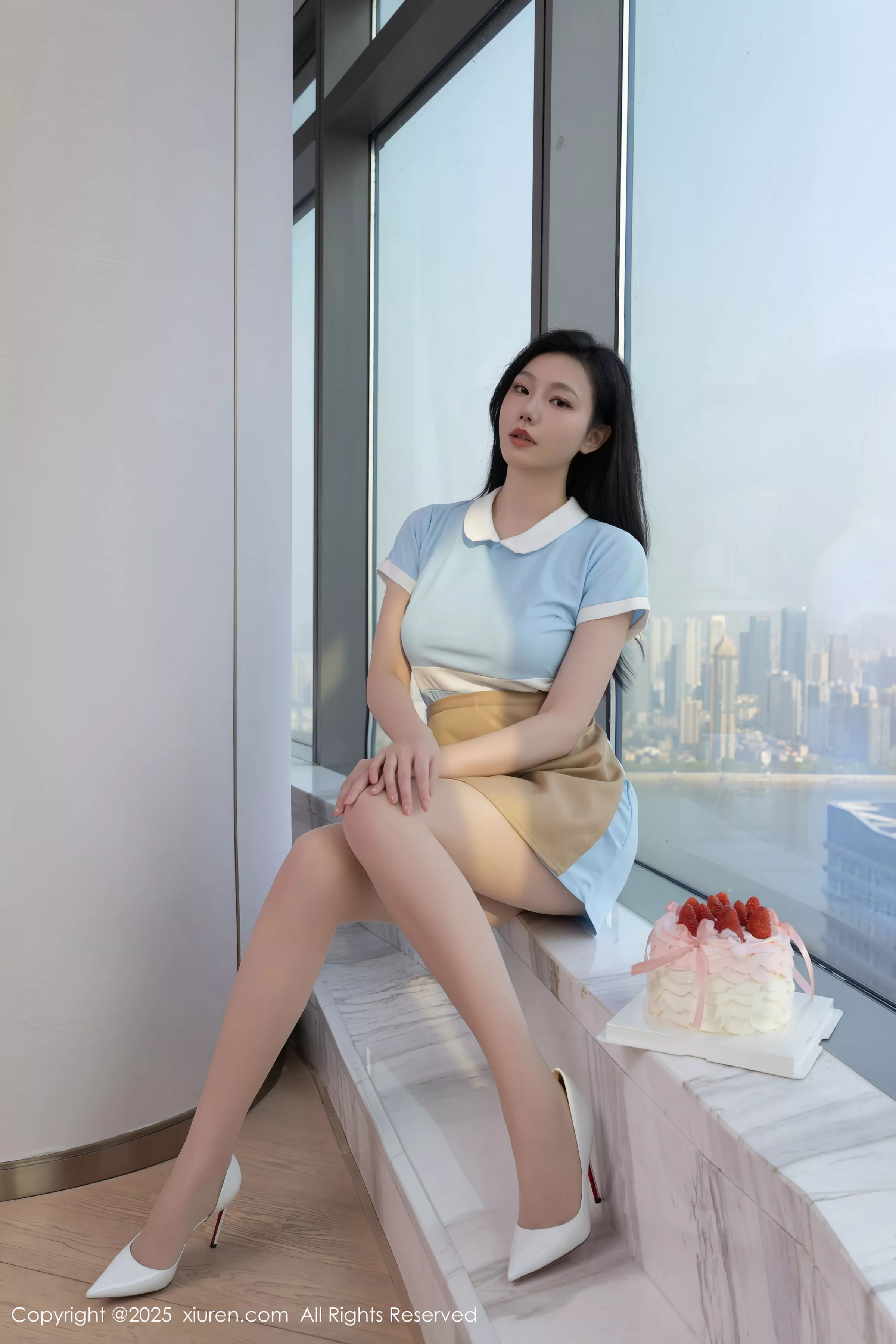 秀人集.com_[XiuRen秀人网]No.10214_模特安然anran性感蓝色连衣短裙配超薄肉丝秀曼妙身姿诱惑写真80P