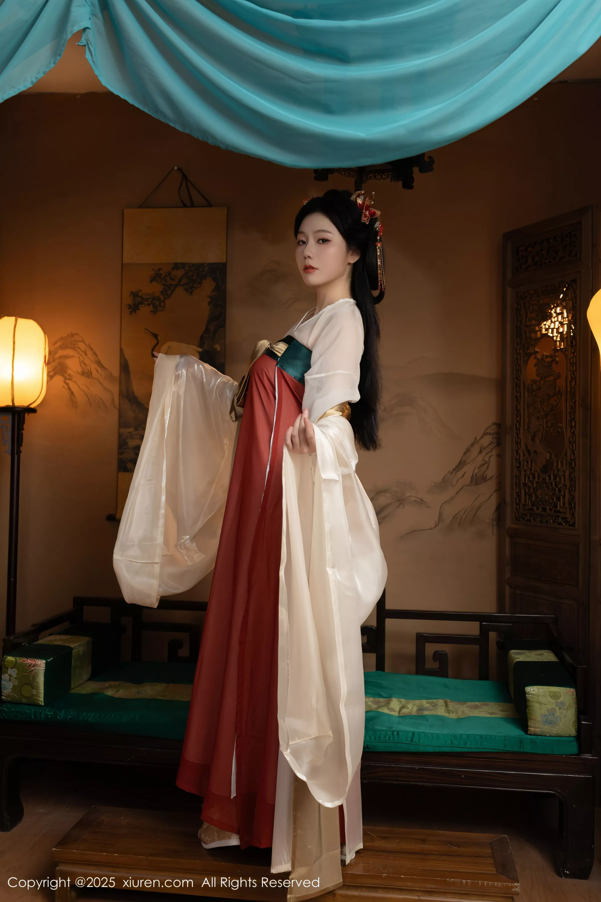 秀人集.com_[XiuRen秀人网]No.10223_模特合集女神陆萱萱＆安然anran激情互动薄纱古装撩人诱惑写真80P