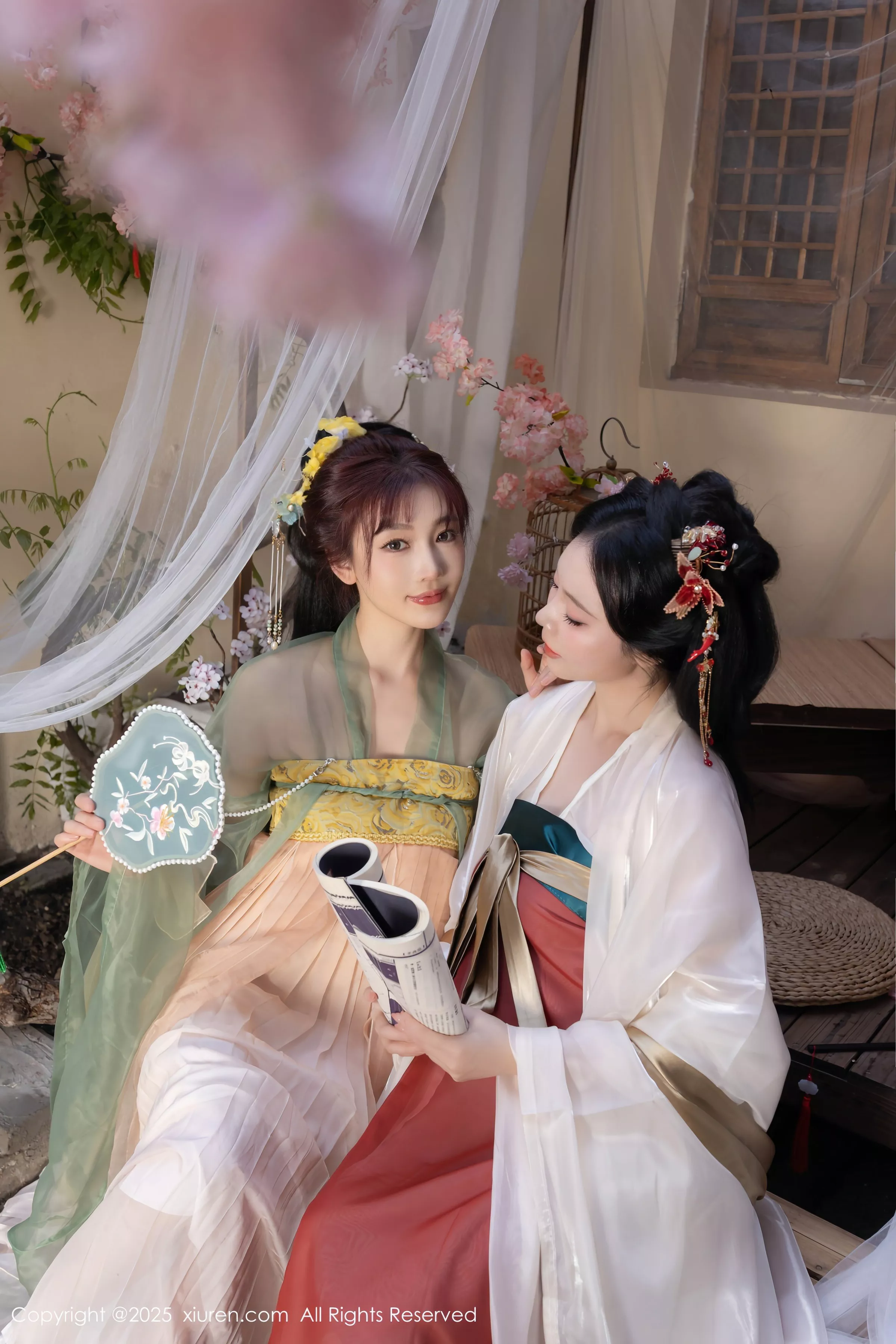 秀人集.com_[XiuRen秀人网]No.10223_模特合集女神陆萱萱＆安然anran激情互动薄纱古装撩人诱惑写真80P