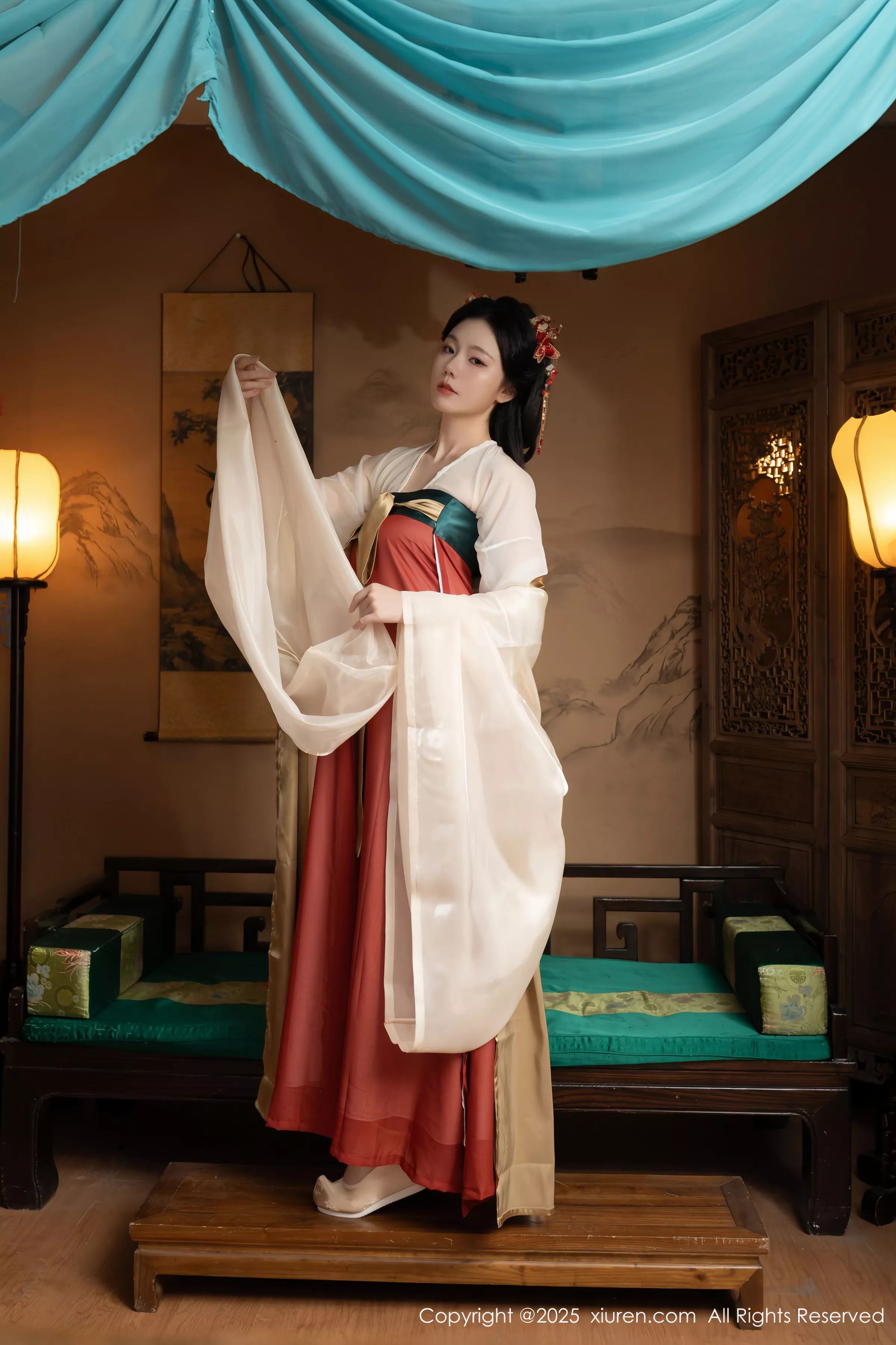 秀人集.com_[XiuRen秀人网]No.10223_模特合集女神陆萱萱＆安然anran激情互动薄纱古装撩人诱惑写真80P