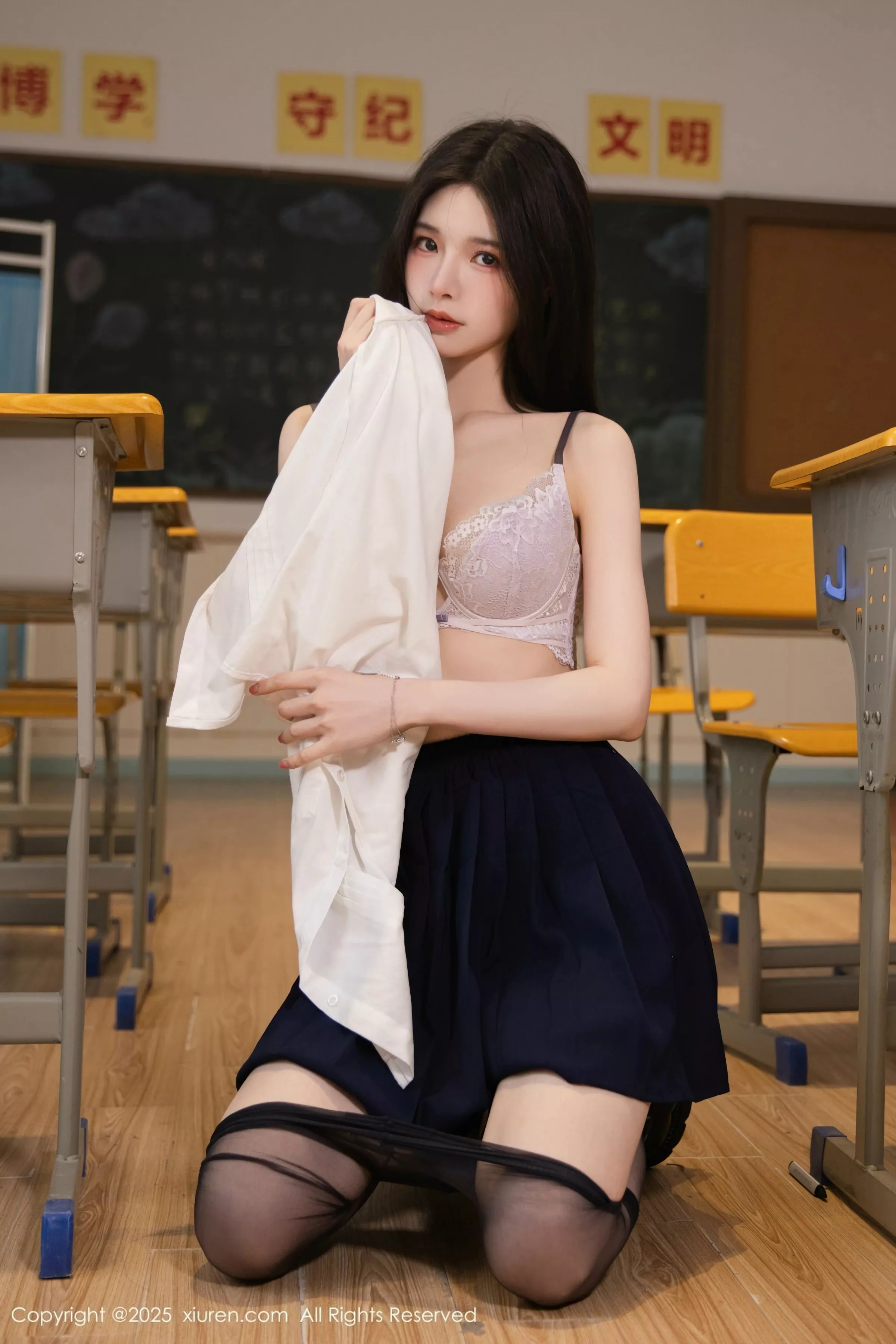秀人集.com_[XiuRen秀人网]No.10287_模特布丁wow性感JK制服露蕾丝内衣配超薄黑丝秀完美身材诱惑写真81P