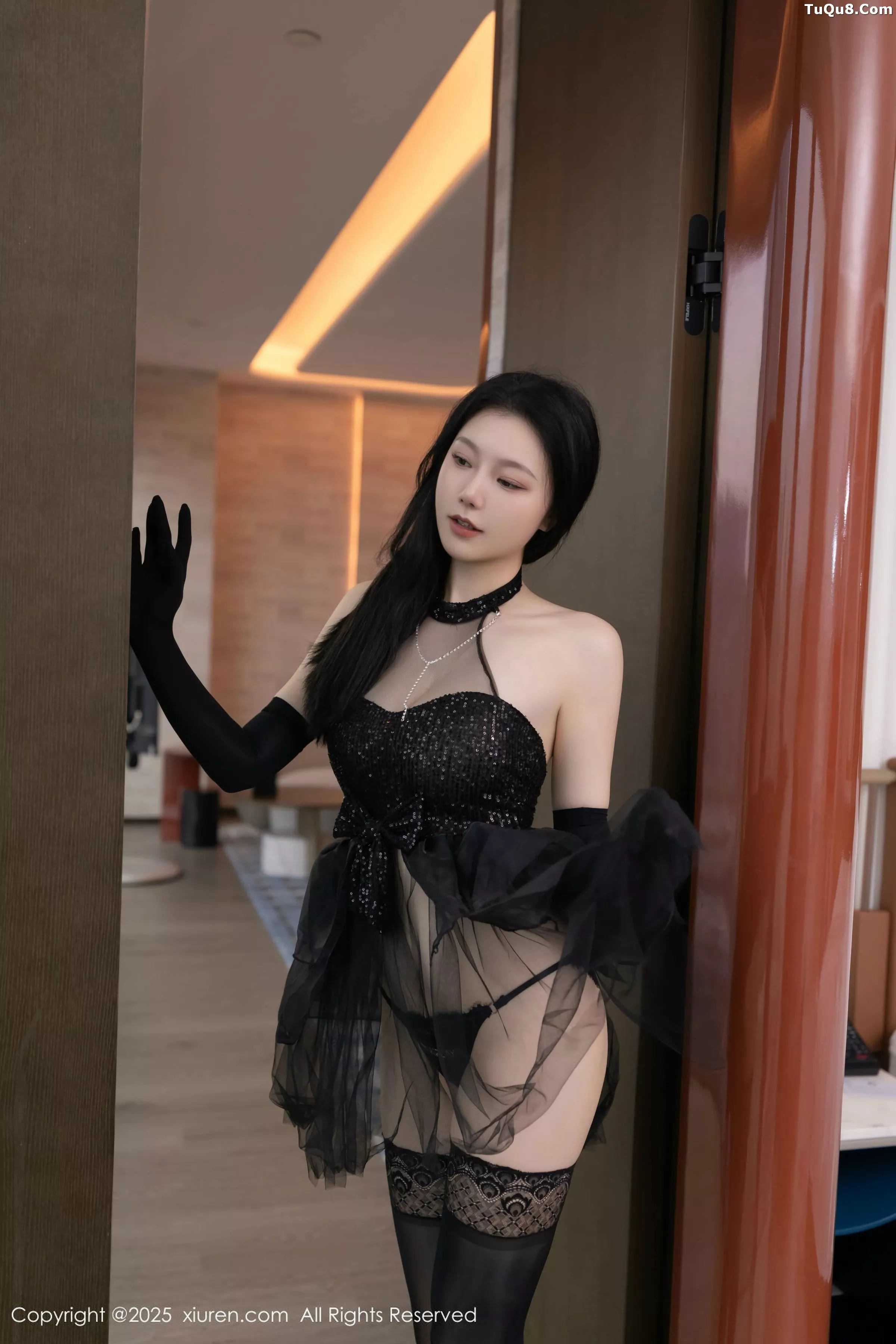 秀人集.com_[XiuRen秀人网]No.10363_模特安然anran性感黑色芭蕾服配黑色丝袜秀曼妙身姿诱惑写真80P
