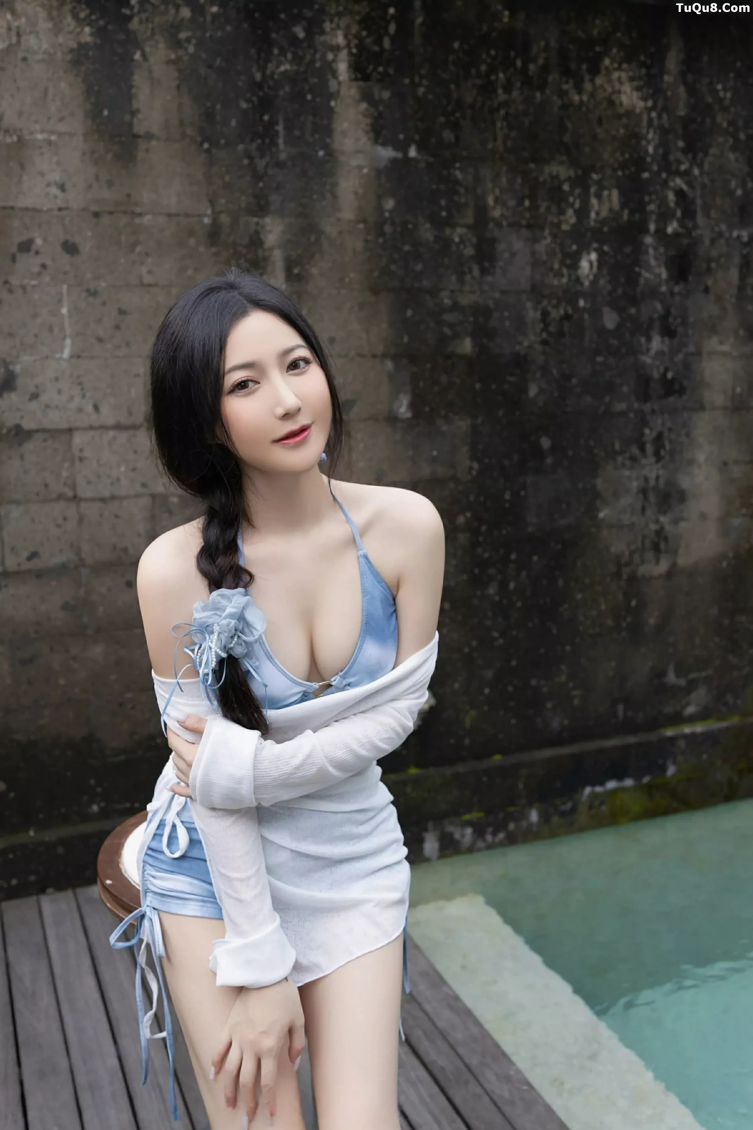 秀人集.com_[XiuRen秀人网]No.10377_模特鱼子酱Fish白色轻透服饰露蓝色比基尼秀曼妙身姿诱惑写真80P