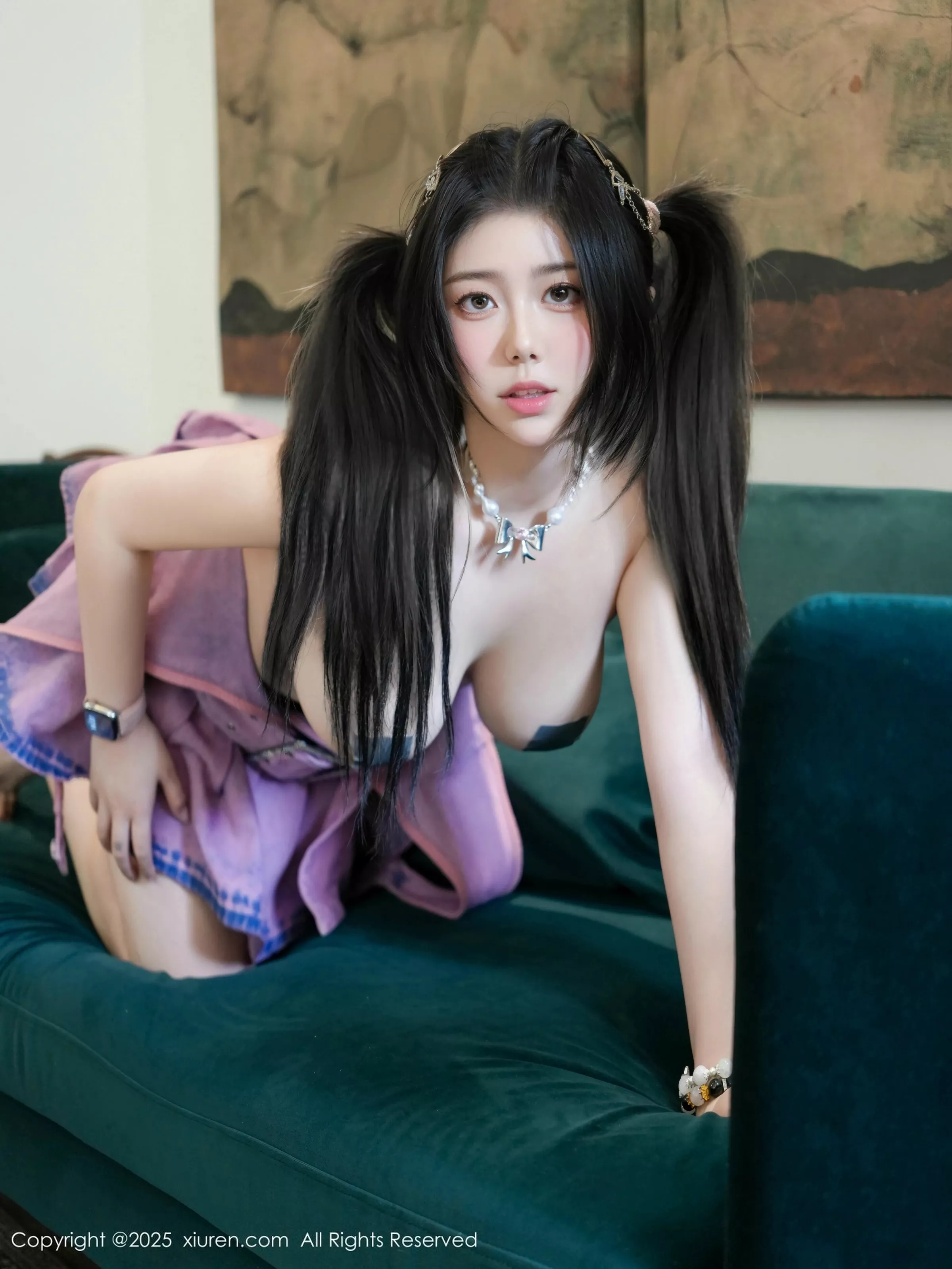 秀人集.com_[XiuRen秀人网]No.10297_模特诺诺Hsu性感紫色情趣服饰配白色丝袜秀丰腴身材诱惑写真60P