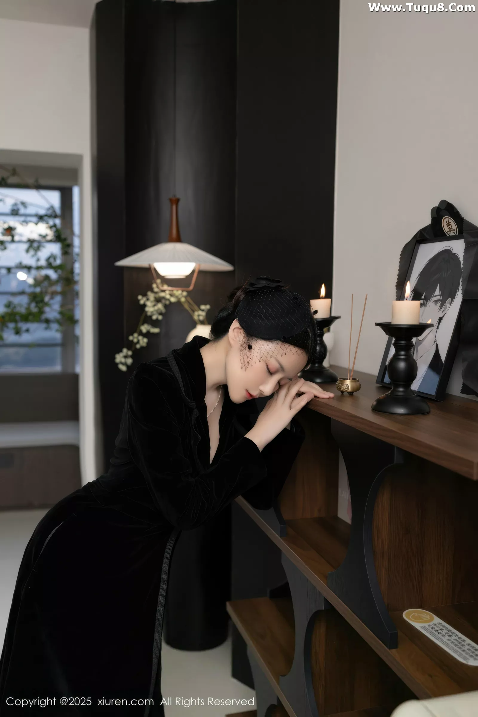 秀人集.com_[XiuRen秀人网]No.10564_模特鱼子酱Fish性感黑色情趣内衣配黑丝吊袜秀曼妙身姿诱惑写真80P