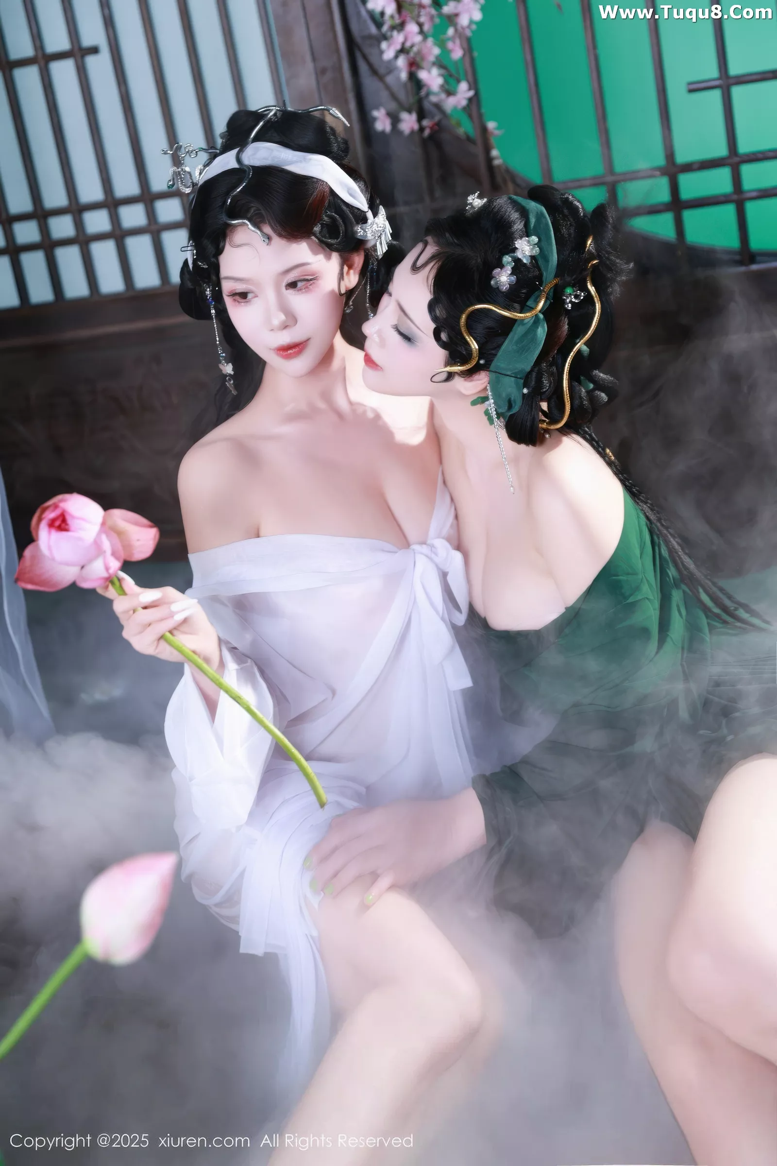 秀人集.com_[XiuRen秀人网]No.10561_模特南乔古风场景青蛇装扮性感低胸服饰秀完美身材诱惑写真88P