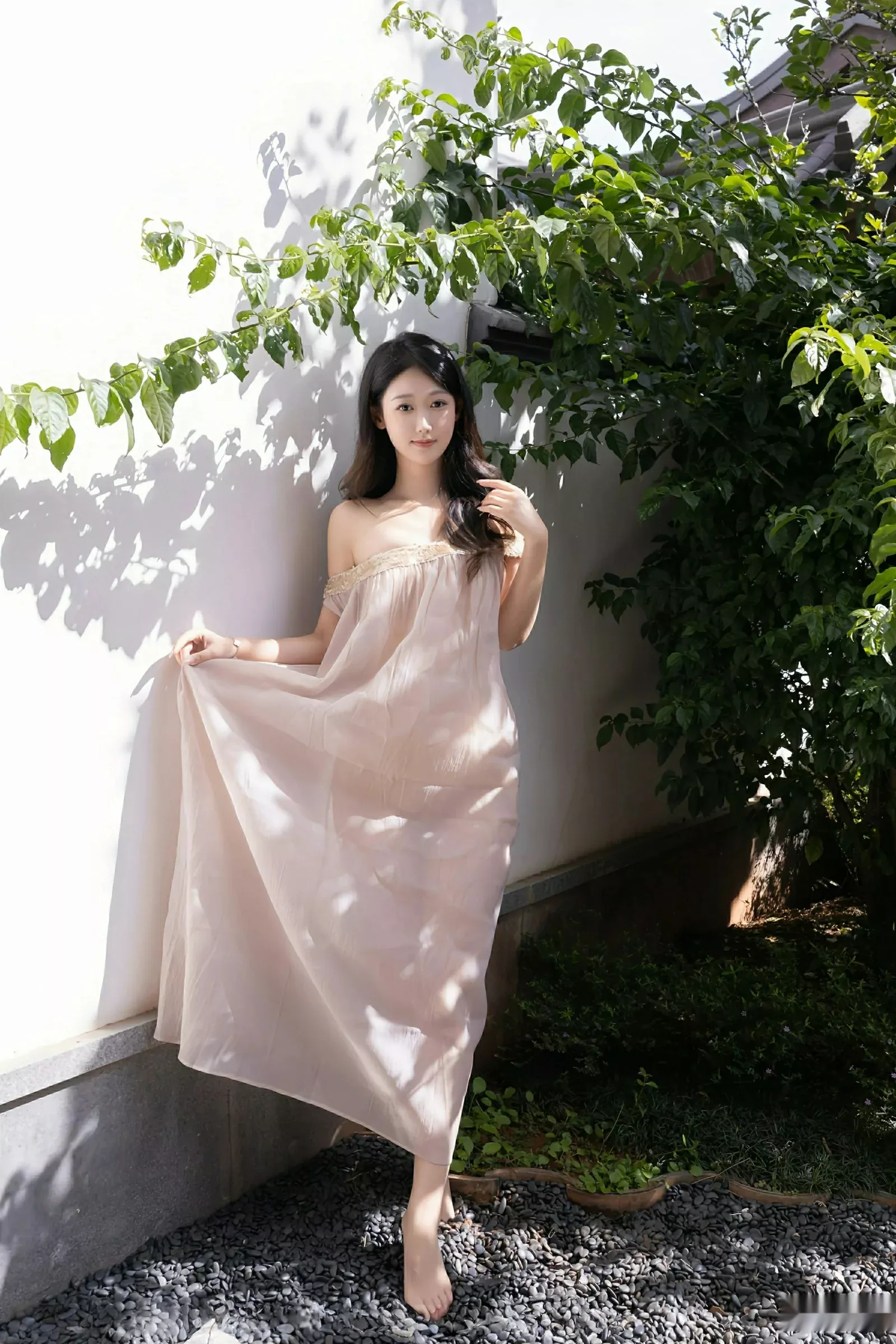 秀人集.com_[XiuRen秀人网]No.10619_模特唐安琪性感浅色薄纱服饰配超薄肉丝秀曼妙身姿完美诱惑写真81P