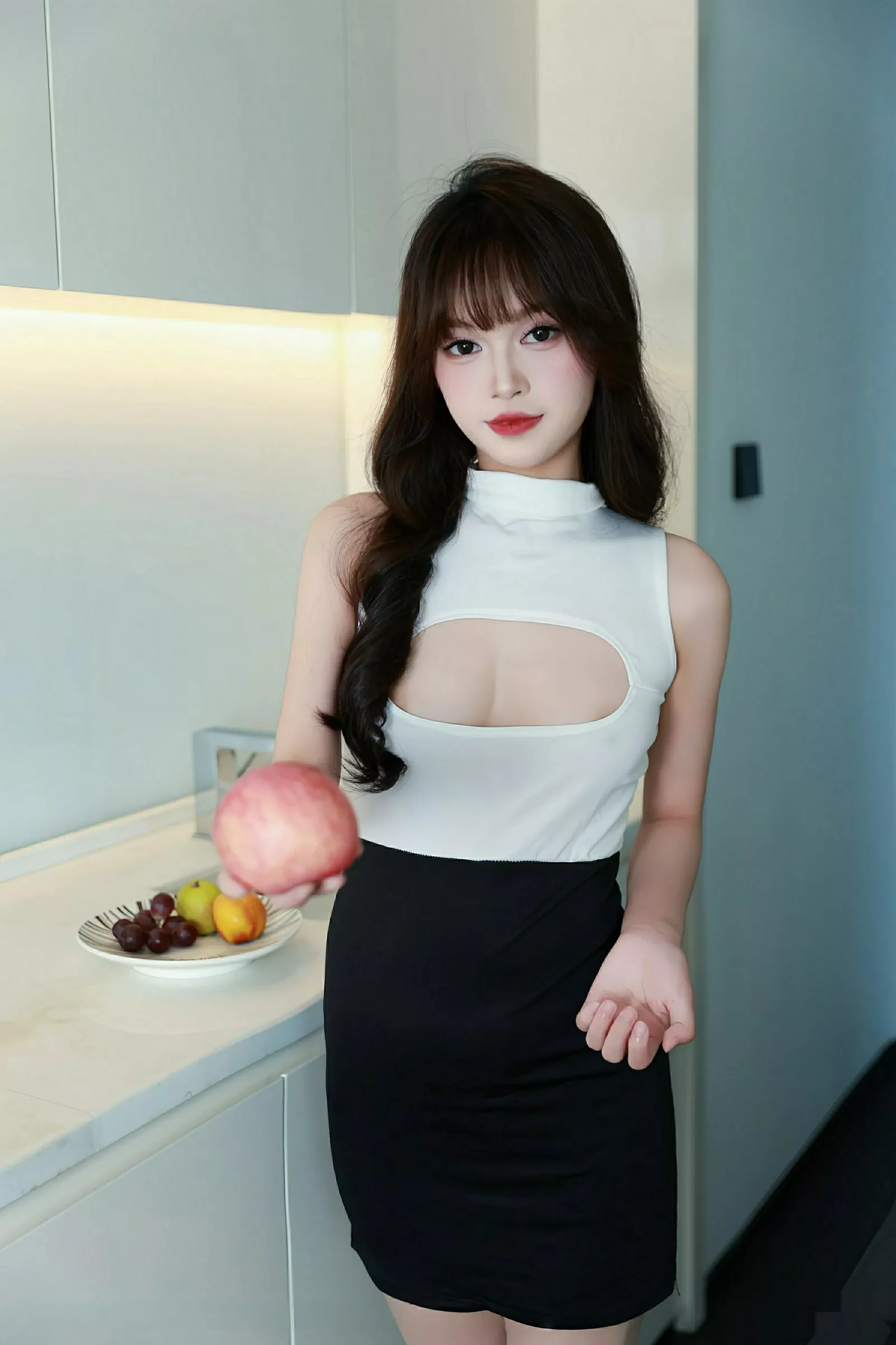 秀人集.com_[XiuRen秀人网]No.10590_模特糯咪性感黑色情趣服饰配超薄肉丝秀完美身材迷人诱惑写真80P