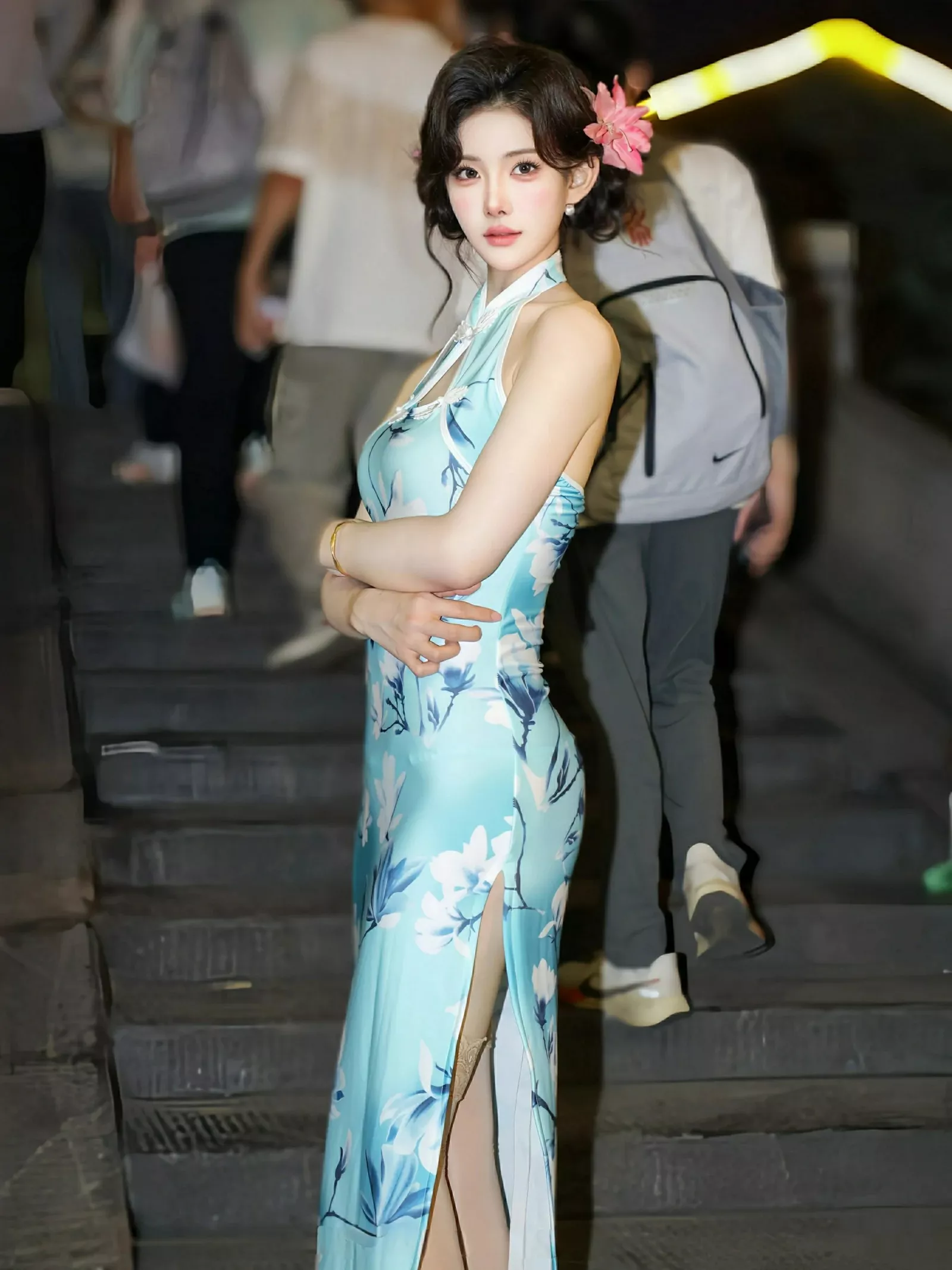 秀人集.com_[XiuRen秀人网]No.10594_模特梨霜儿性感青色情趣旗袍配超薄肉丝秀凹凸身材完美诱惑写真82P