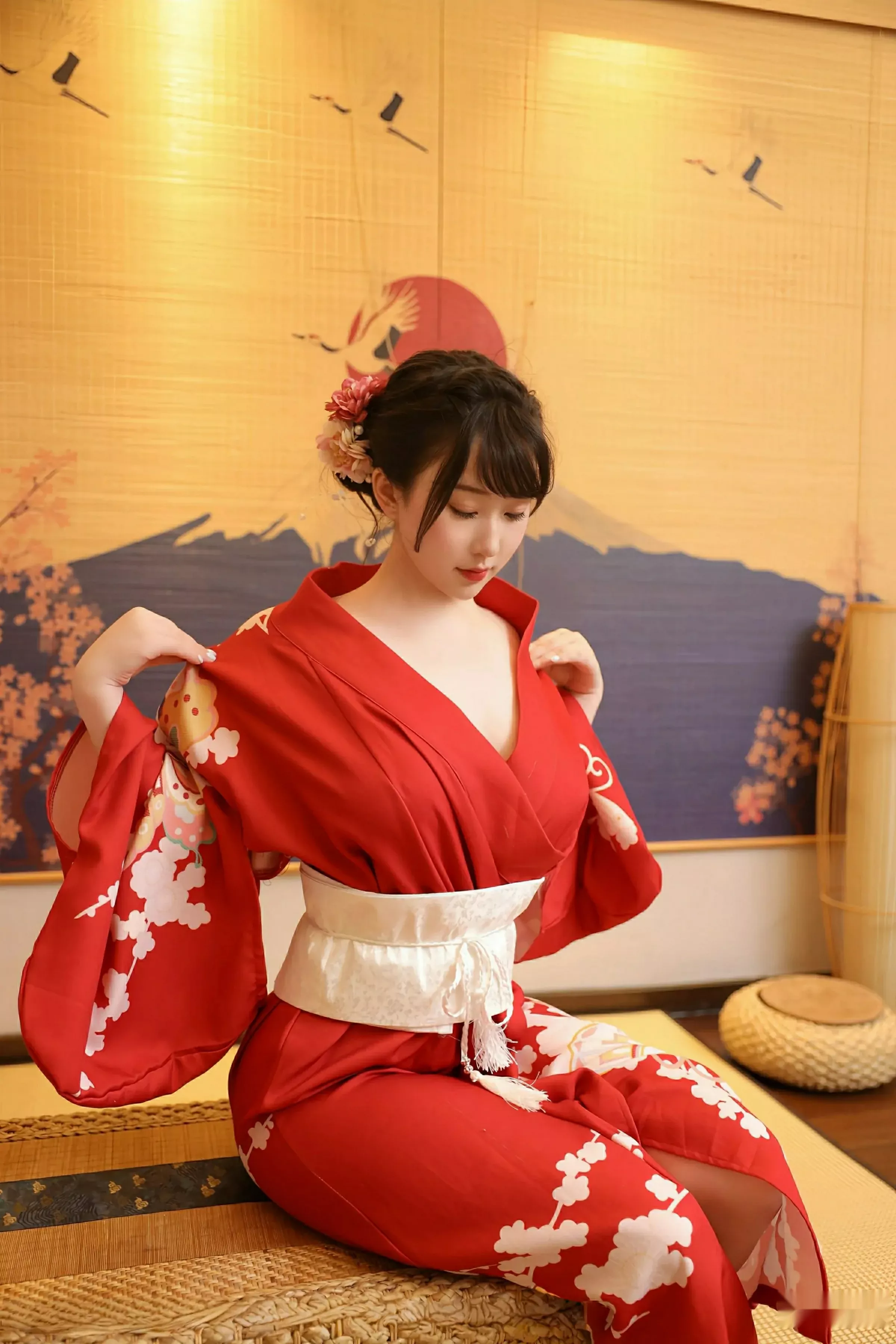 秀人集.com_[XiuRen秀人网]No.10624_模特李沁恩lrene性感日系风红色服饰半脱秀丰腴身材惹火诱惑写真69P