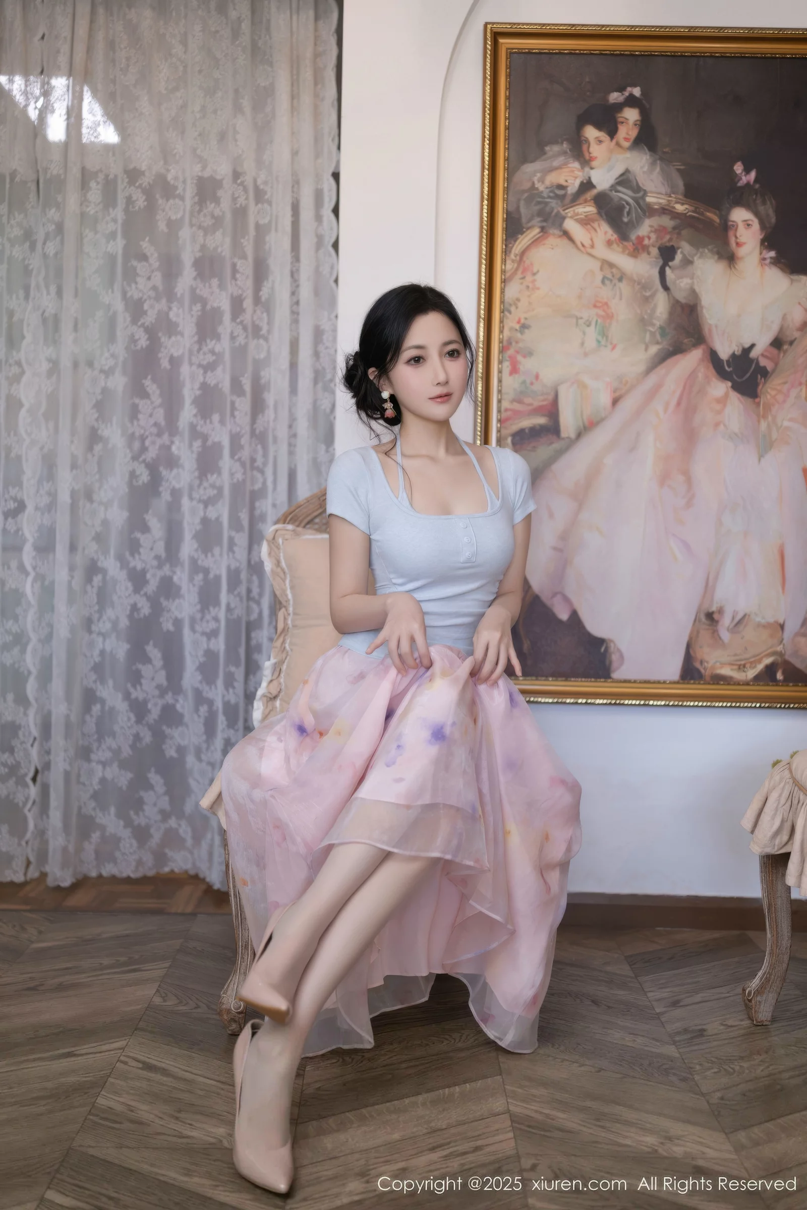 秀人集.com_[XiuRen秀人网]No.10656_模特鱼子酱Fish性感粉色薄纱裙露开档肉丝秀曼妙身姿诱惑写真80P