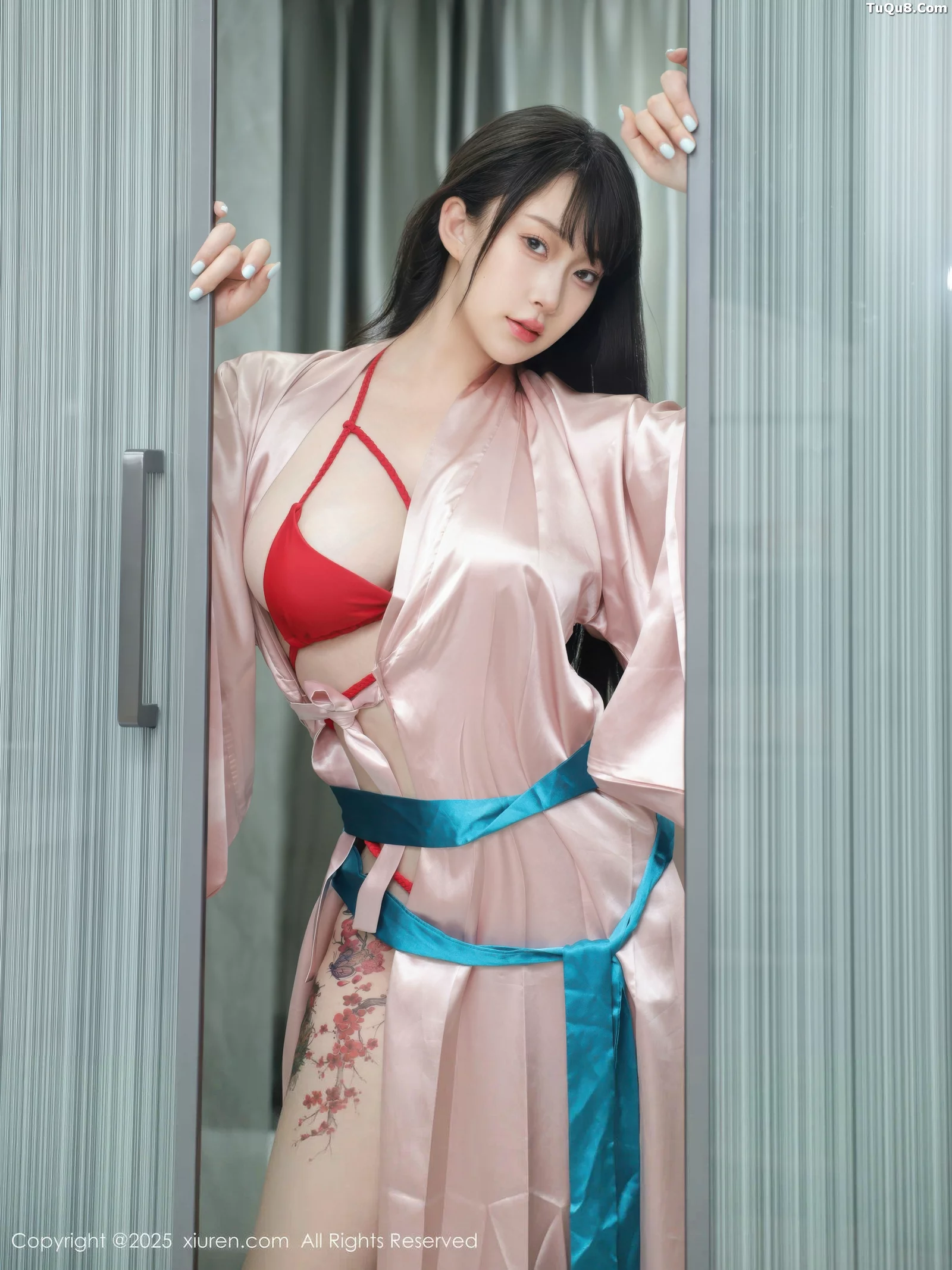 秀人集.com_[XiuRen秀人网]No.10724_模特李沁恩lrene浴室场景性感红色比基尼秀丰腴身材撩人诱惑写真79P