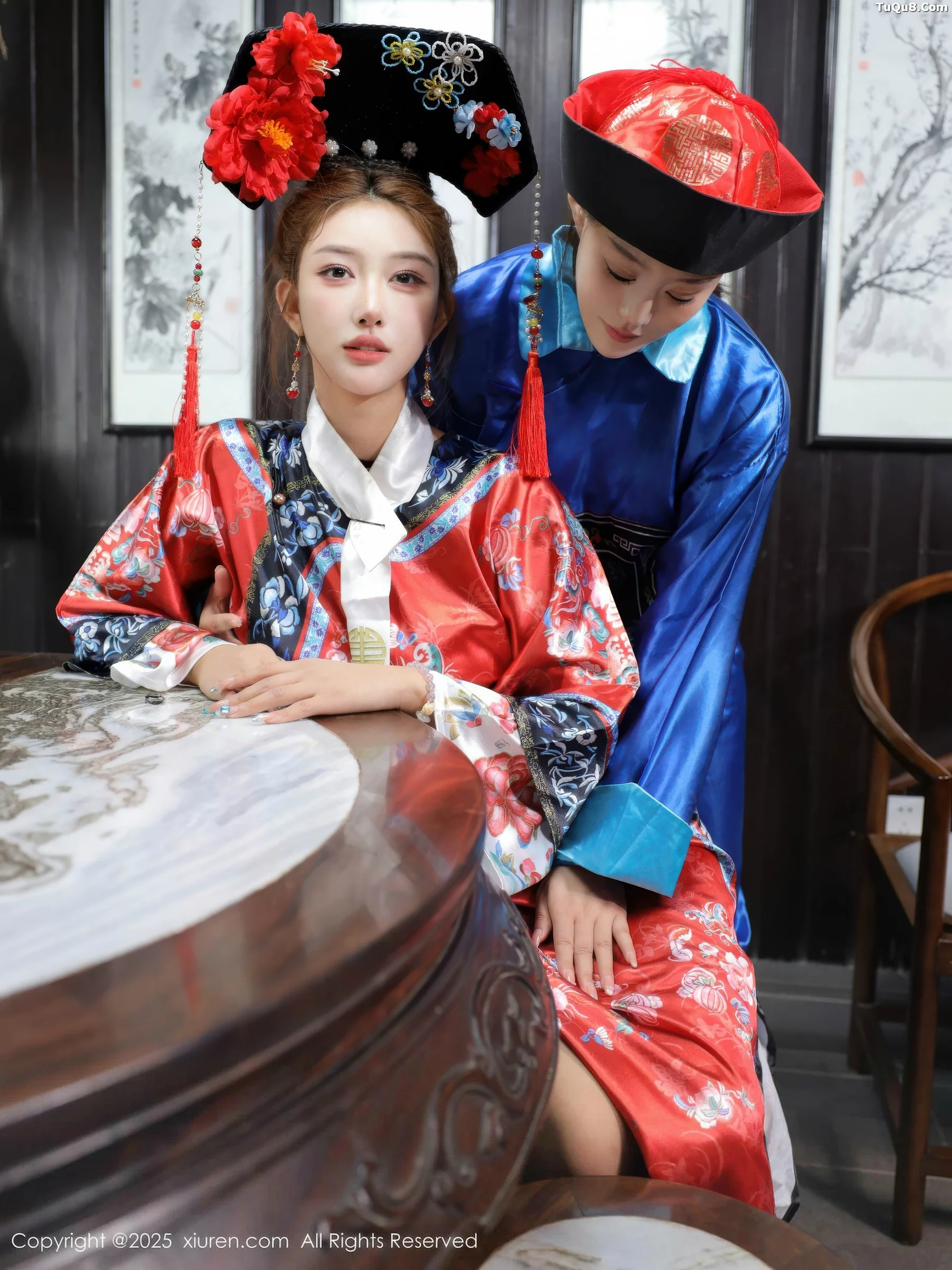 秀人集.com_[XiuRen秀人网]No.10762_模特金允希Yuki性感姐妹花古装Cos旗袍秀丰腴身姿撩人诱惑写真65P