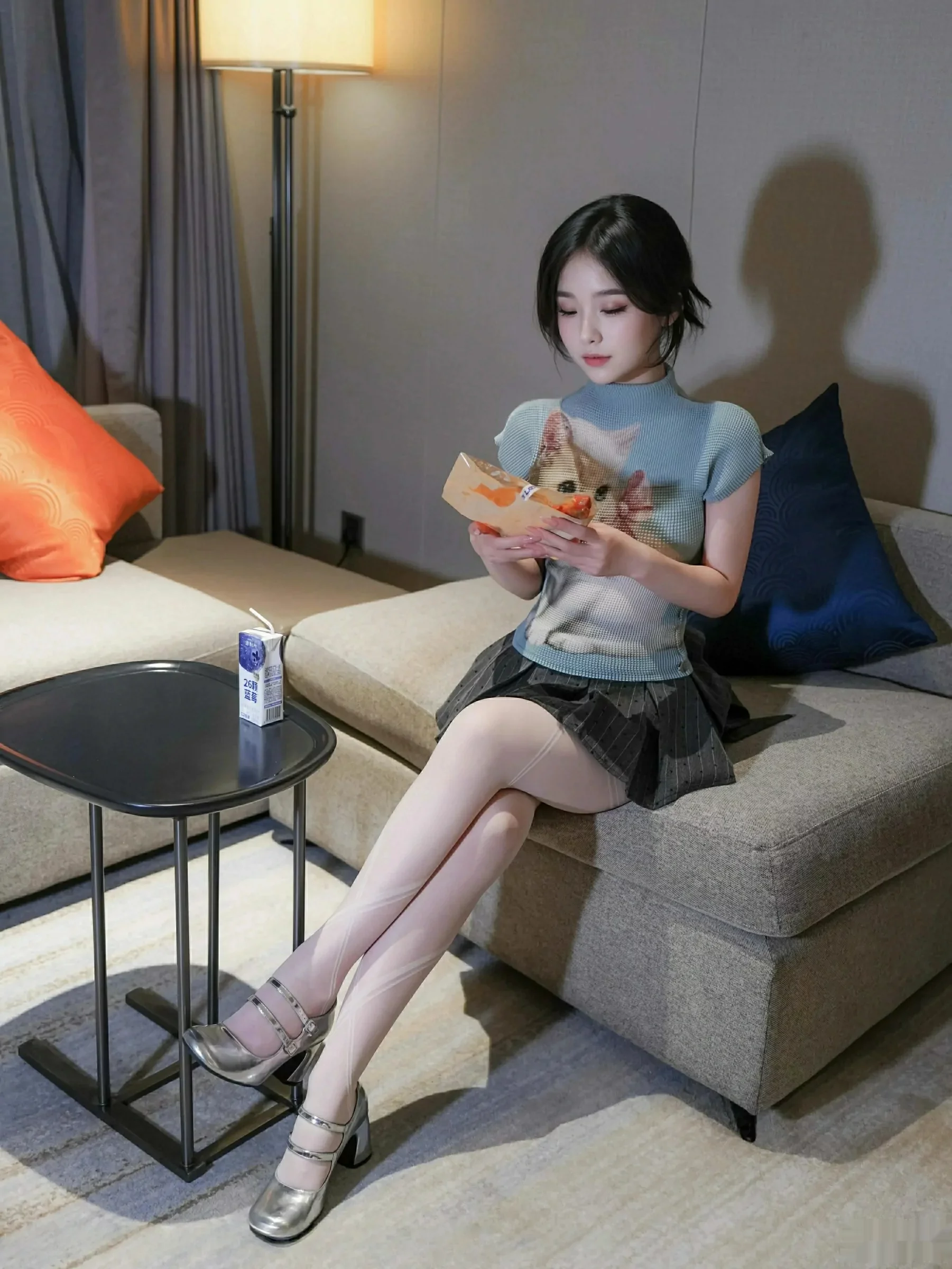 秀人集.com_[XiuRen秀人网]No.10830_模特汁汁性感JK服饰露灰色内衣配白色丝袜秀曼妙身材诱惑写真70P