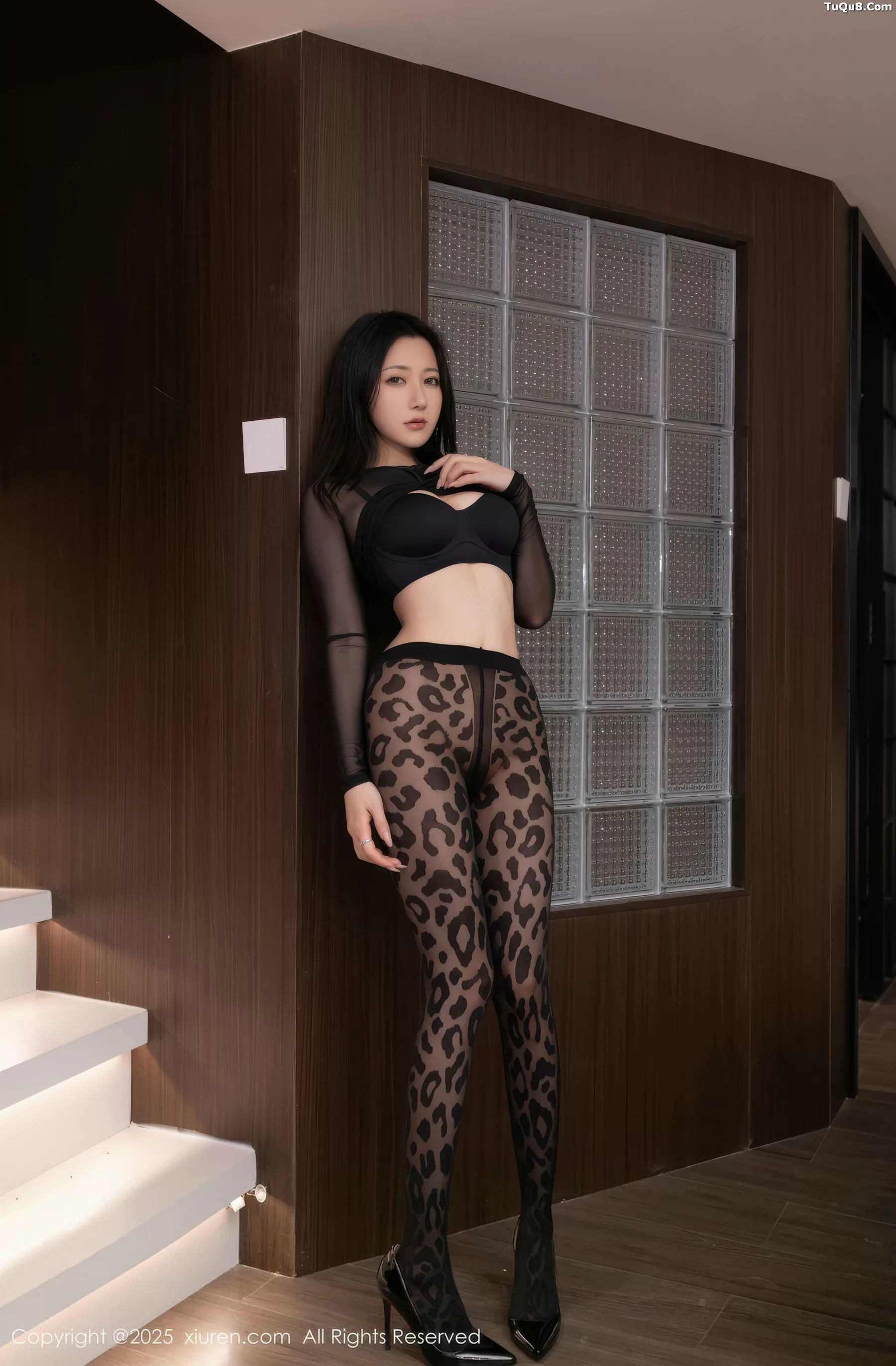 秀人集.com_[XiuRen秀人网]No.10938_模特鱼子酱Fish性感黑色内衣配豹纹黑丝秀曼妙身姿撩人诱惑写真75P