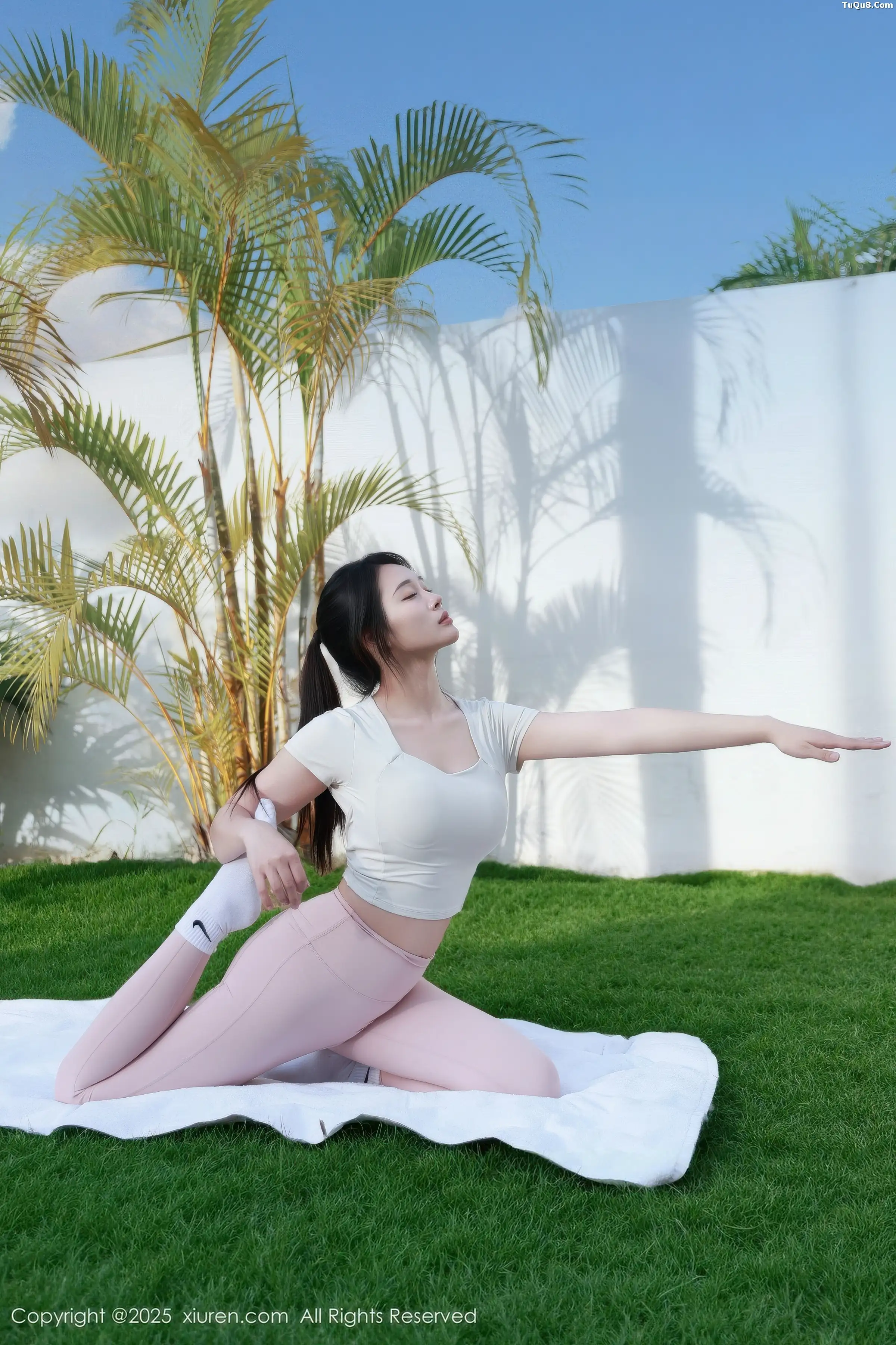 秀人集.com_[XiuRen秀人网]No.11018_模特南乔性感浅色瑜伽服配超薄无内灰丝秀惹火身材撩人诱惑写真80P